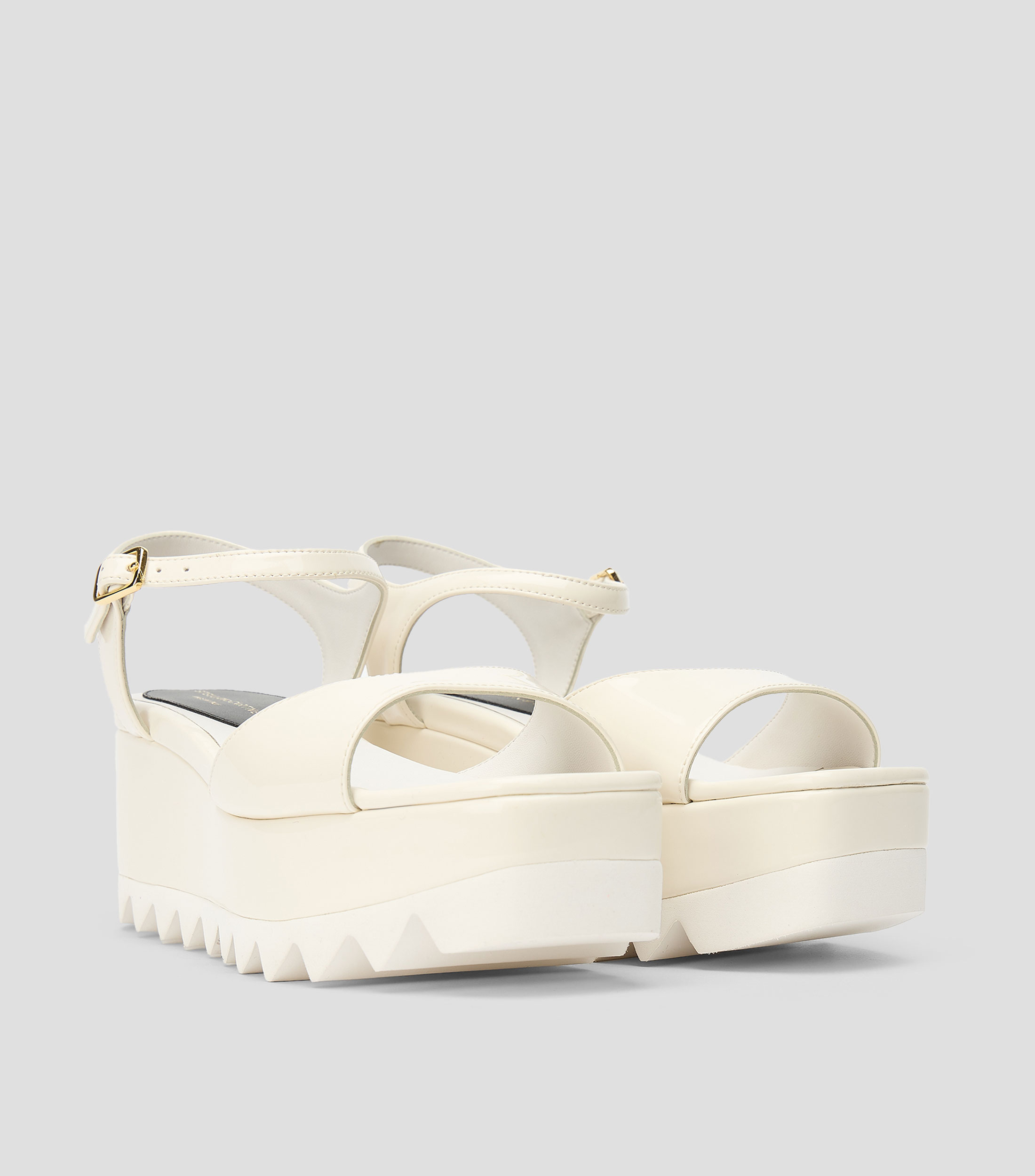 Sandalias con tacón medio de plataforma Mujer
