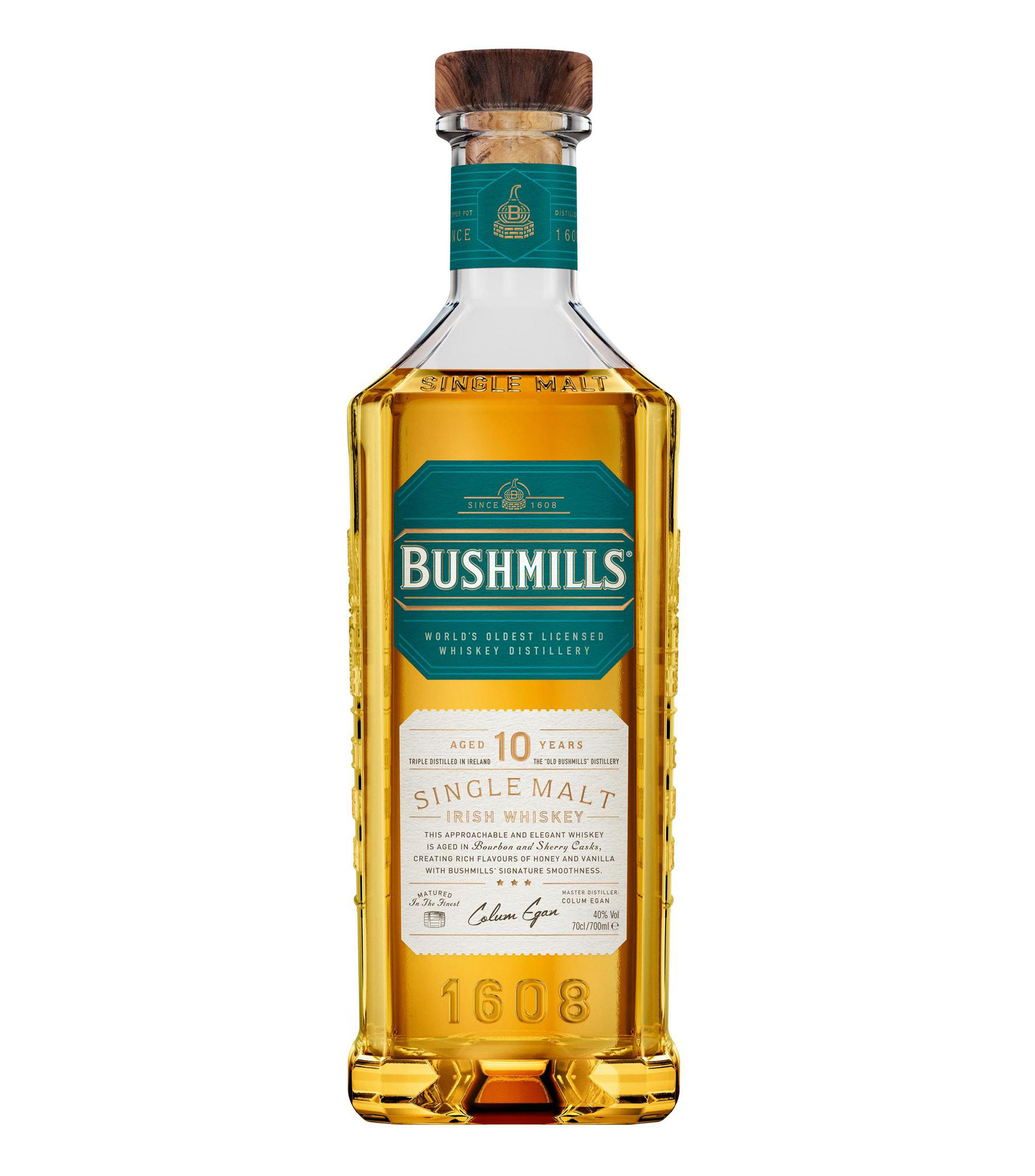 Bushmills Whiskey Single Malt Aged 10 Years, 750 ml El Palacio de Hierro