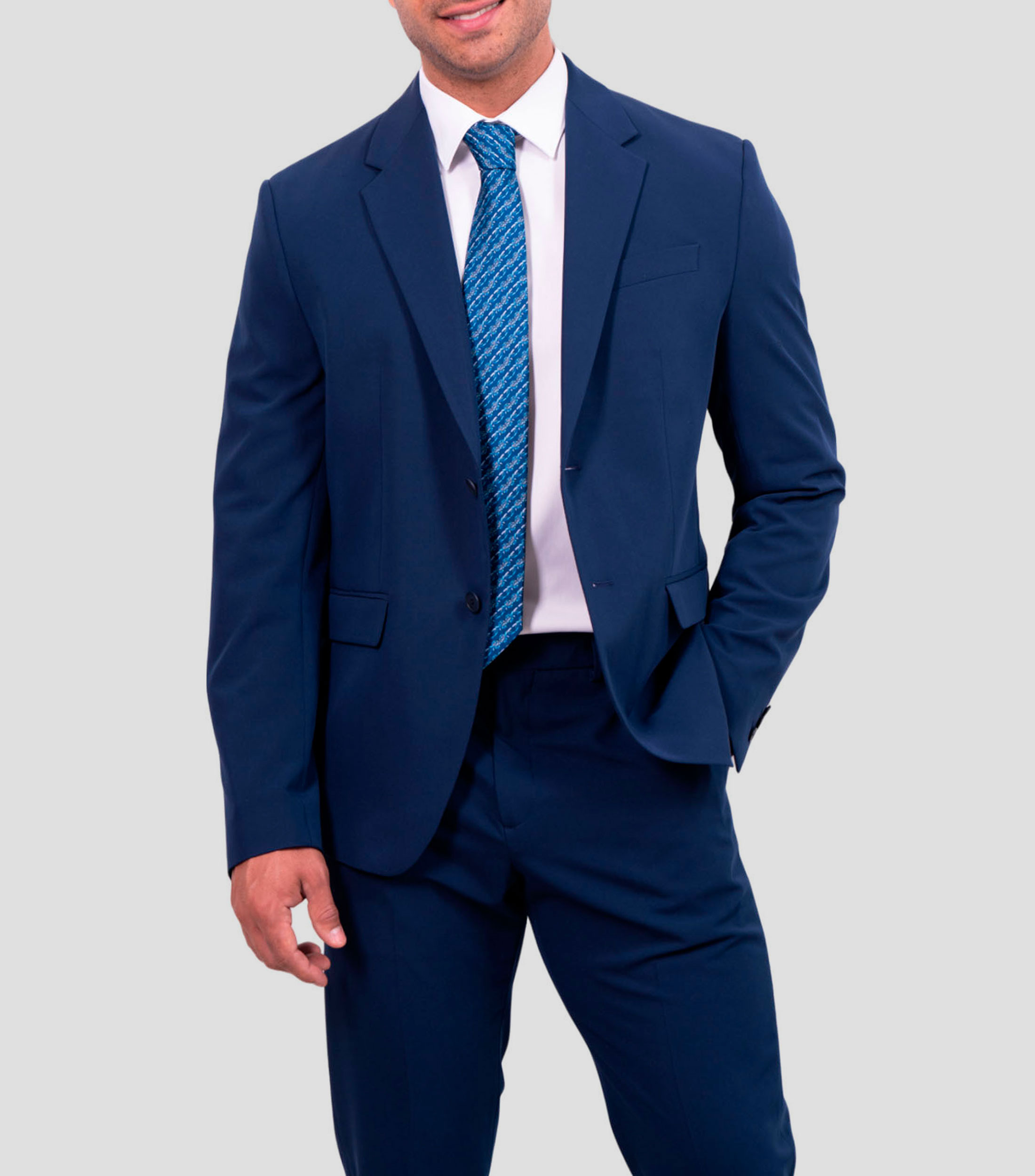 Corbata ancha en seda azul marino estampada Quetzalcóatl
