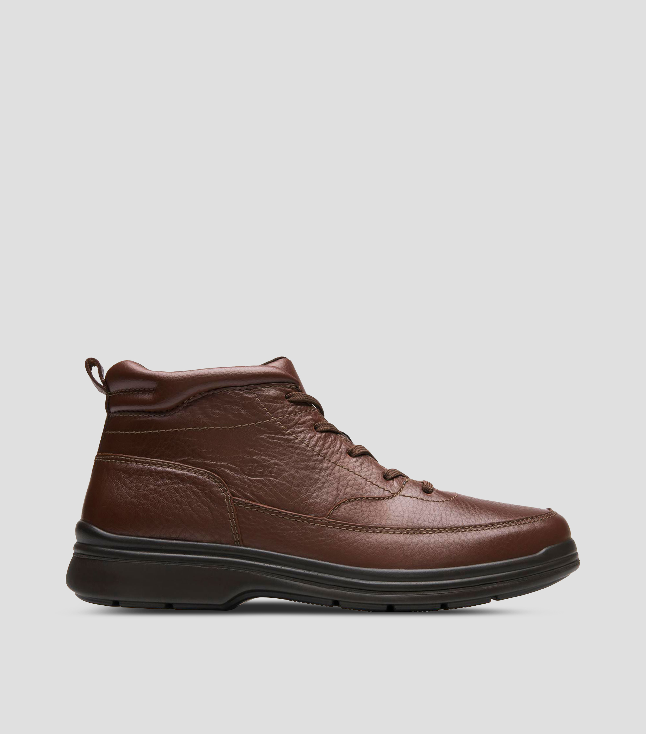 Botines casuales Yacht en piel con tacón bajo de media luna Hombre