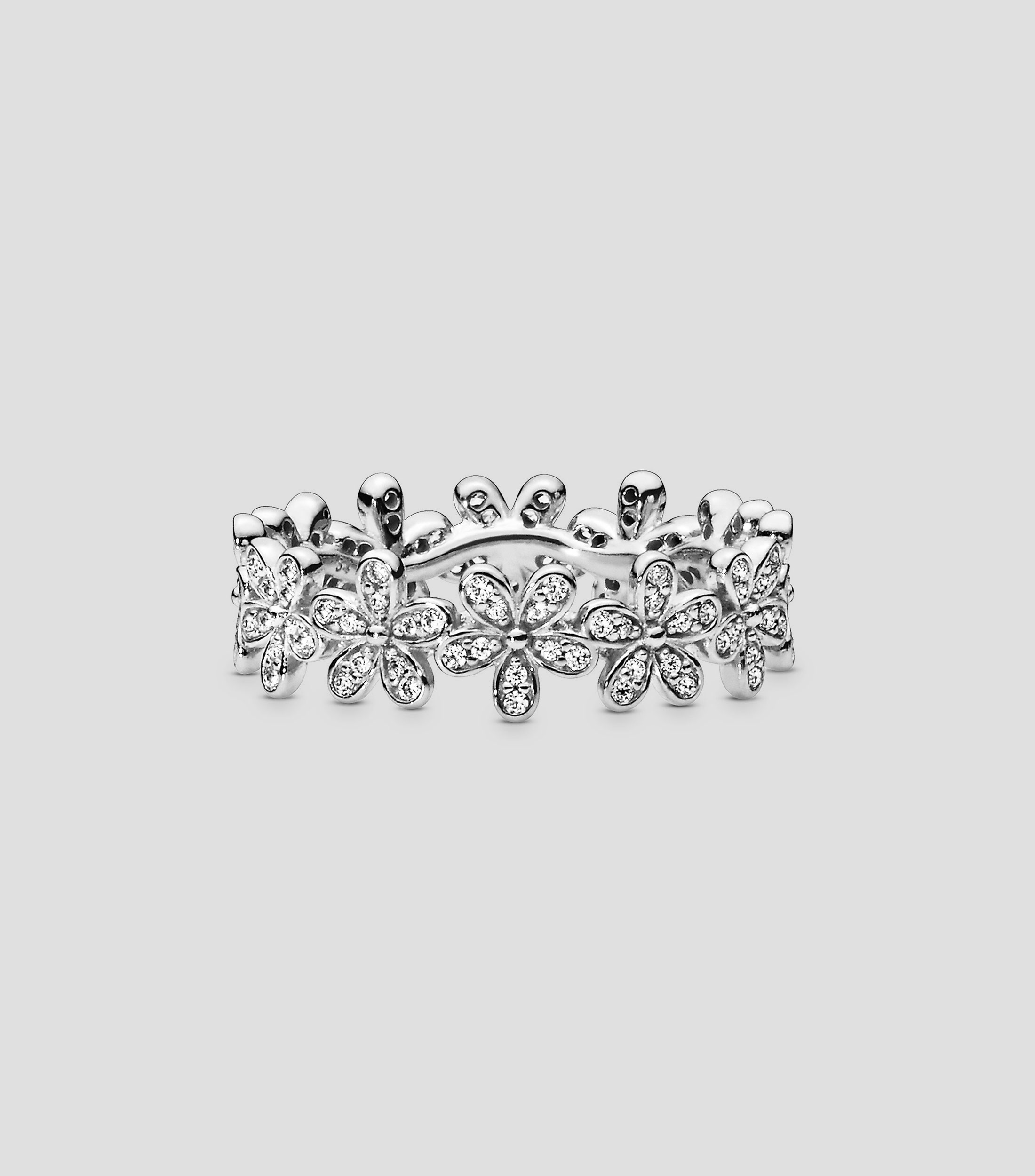 Anillo en plata Dazzling Daisy Meadow con incrustaciones de zirconia Mujer