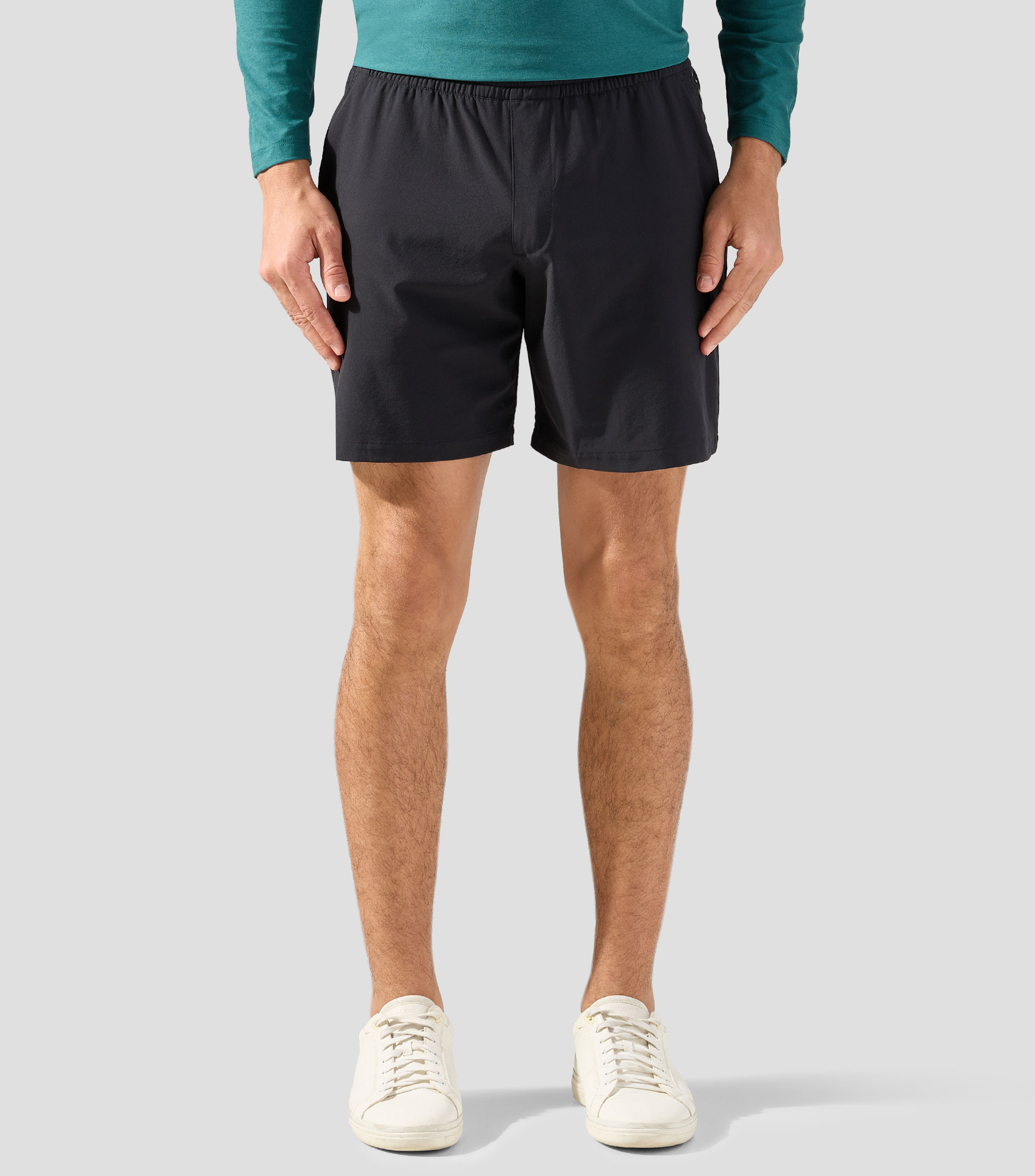Short para entrenamiento liso Hombre