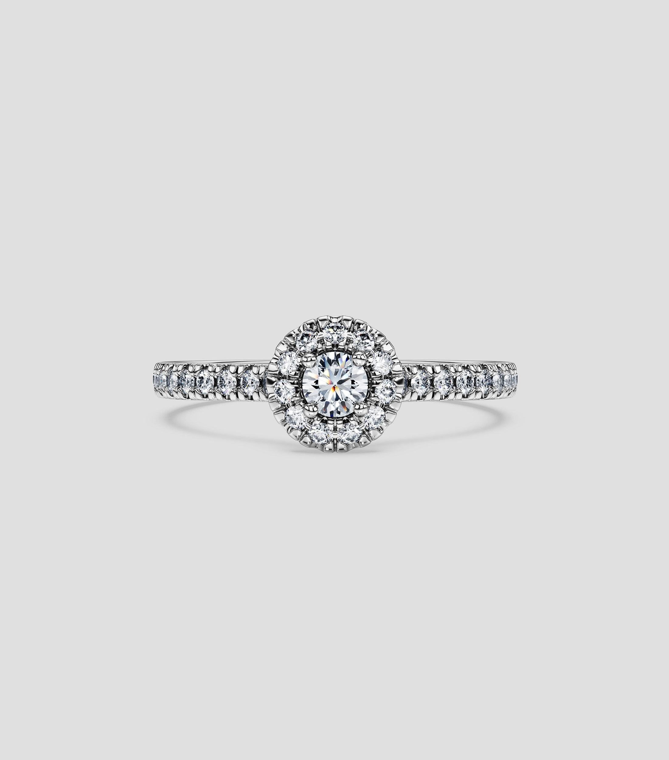 Anillo en plata Eternity con diamantes Mujer, Talla 8