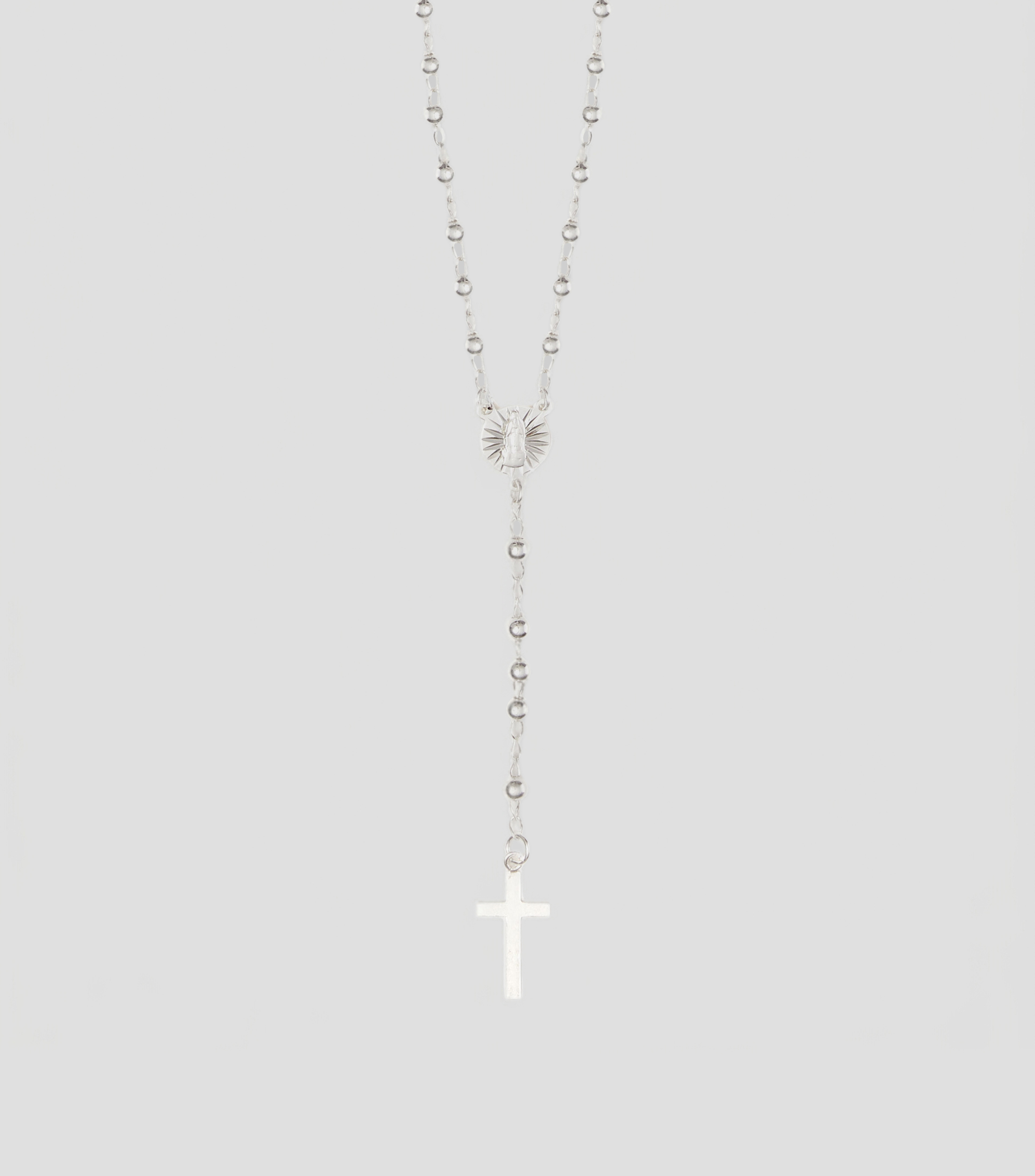 Collar rosario en plata .925 Mujer