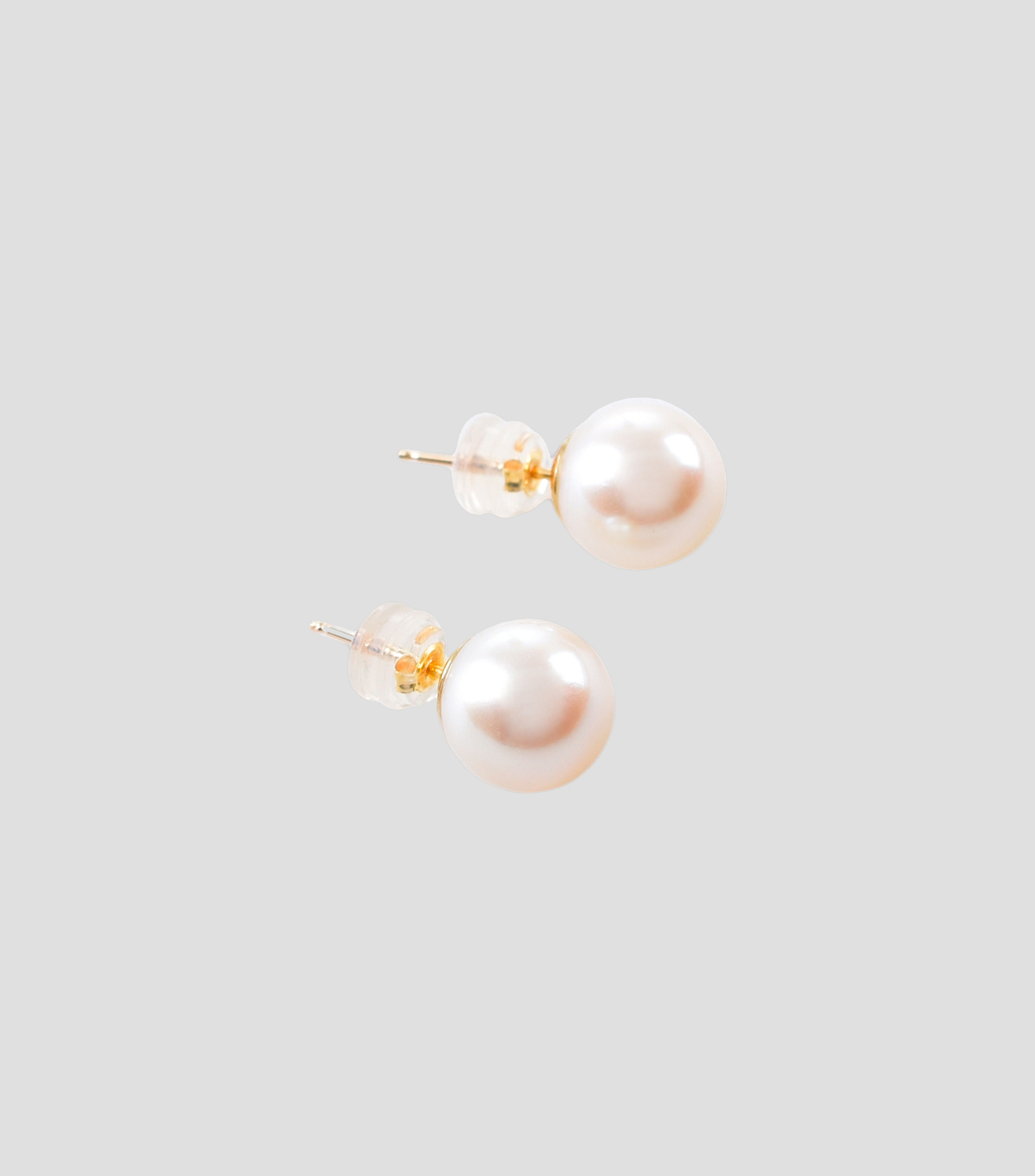 Aretes Broqueles de Perlas Cultivadas de 11 A 12 mm Mujer