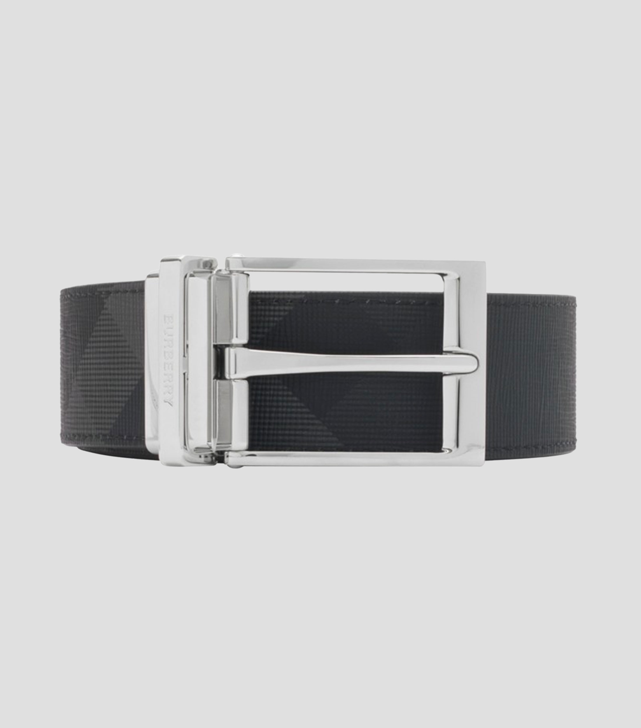 Cinturón Reversible Gris Casual Hombre