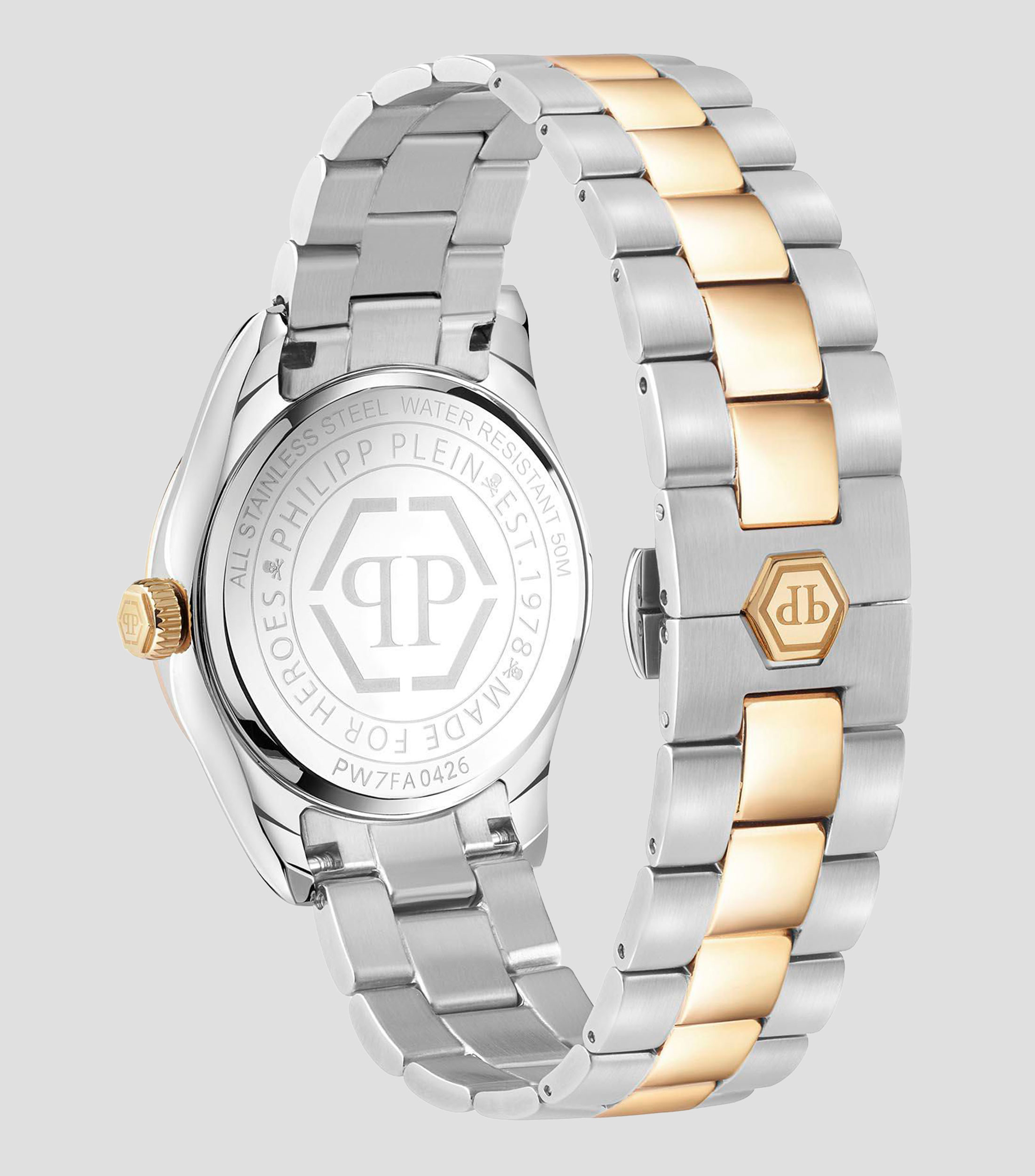 Reloj para Mujer Queen Supreme casual plateado/dorado