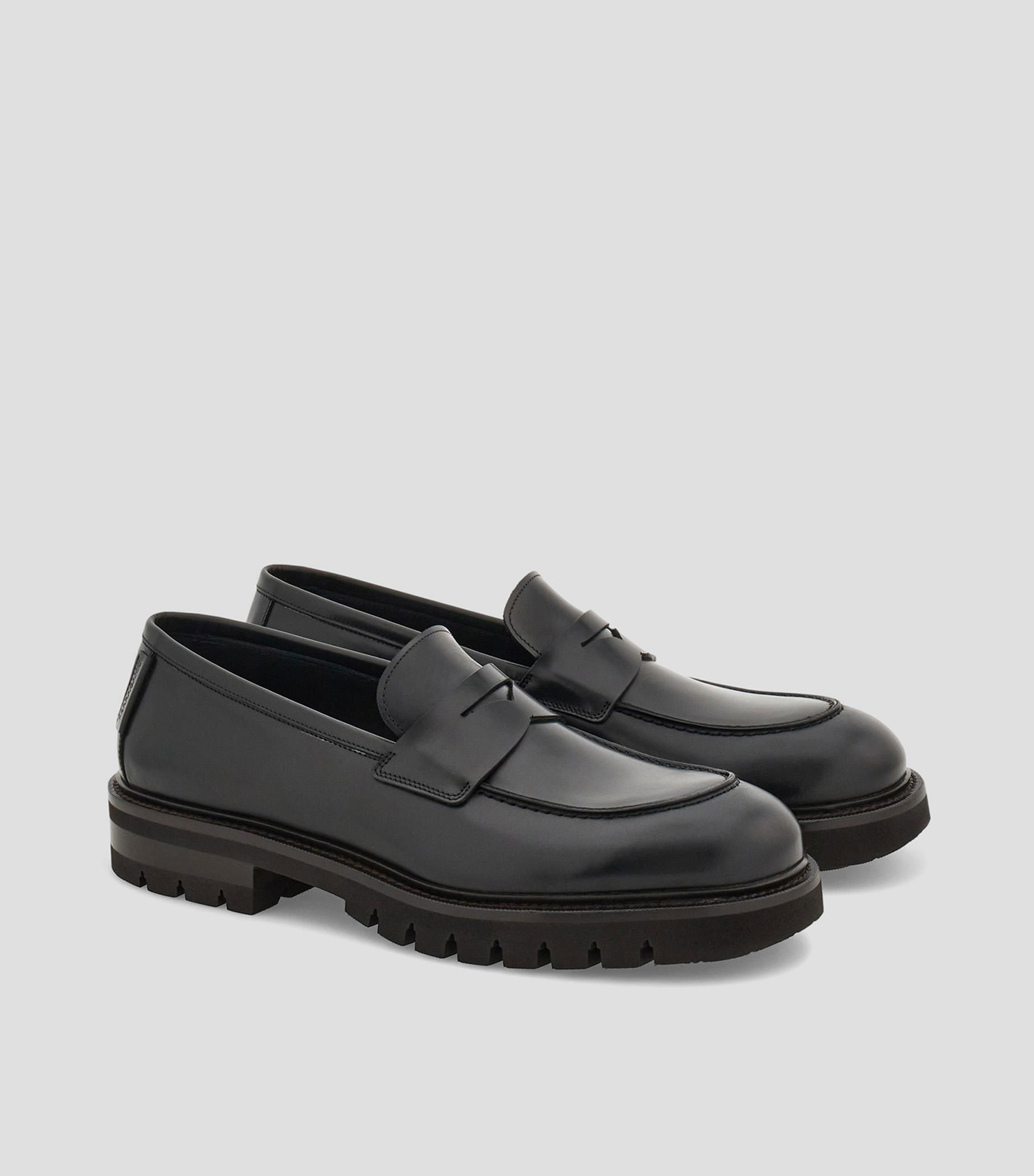 Mocasines en piel de becerro Hombre