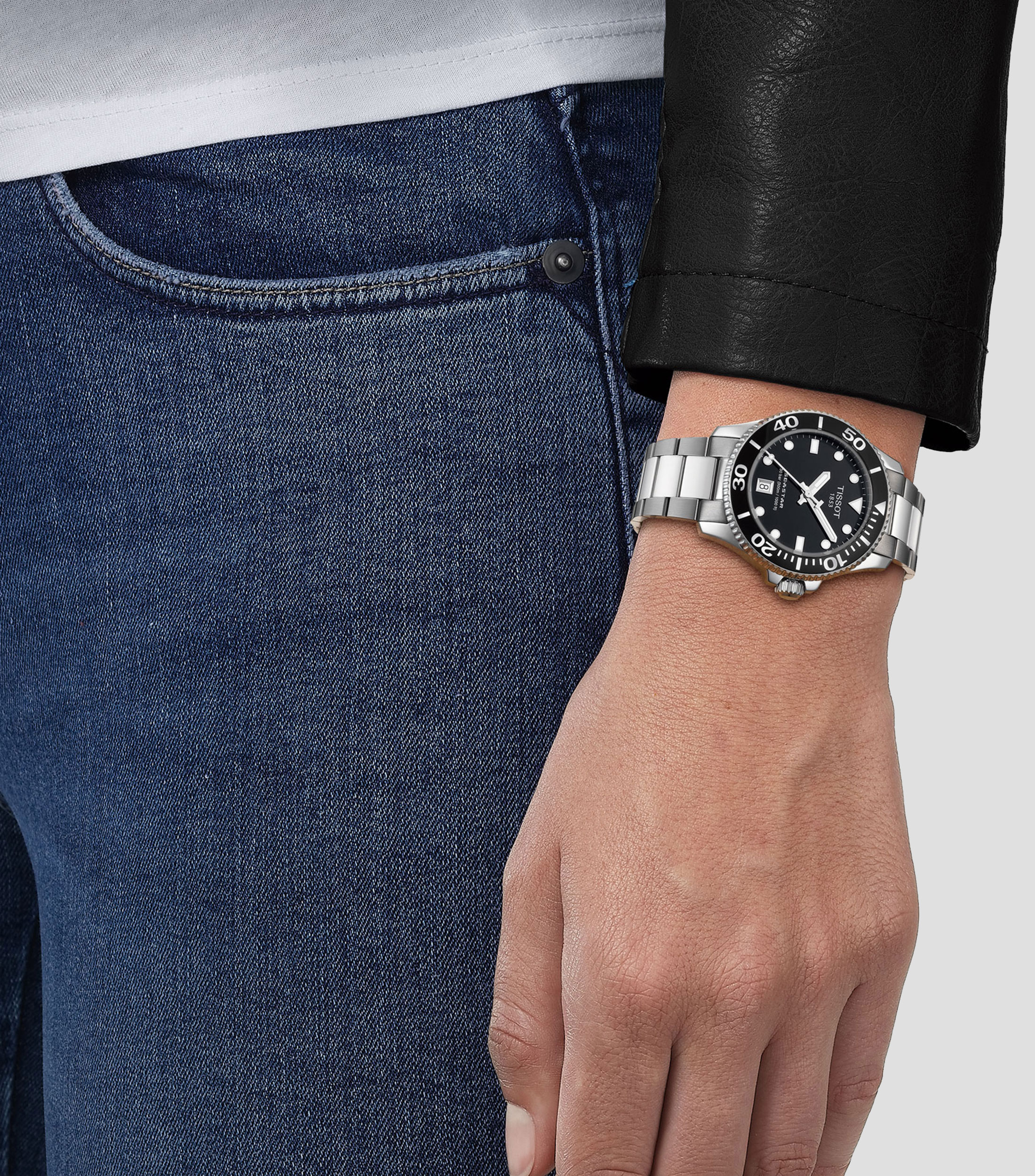 Reloj para Hombre T- Sport Seastar 1000 casual plateado