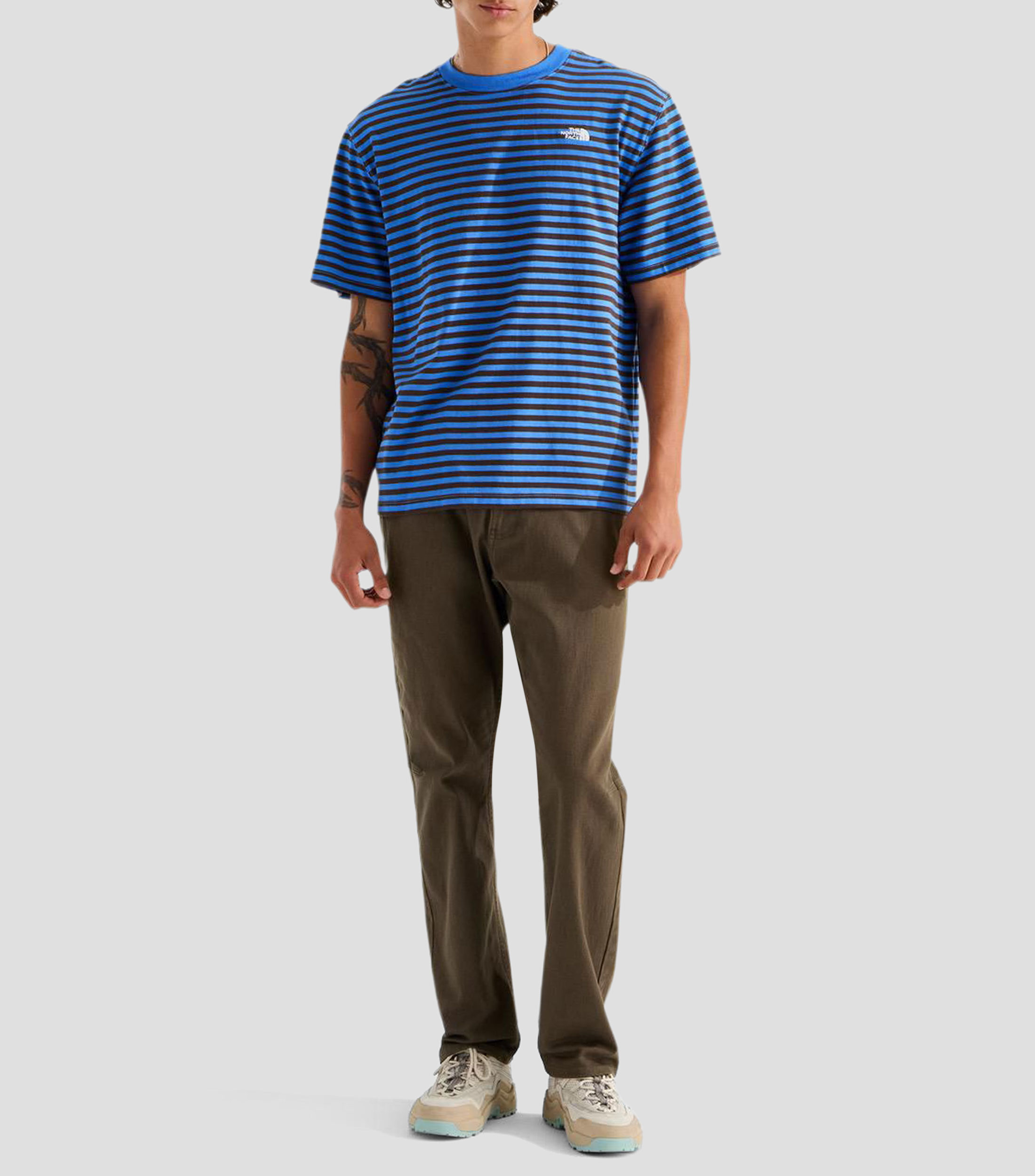 Playera cuello redondo manga corta Stripe a rayas Hombre