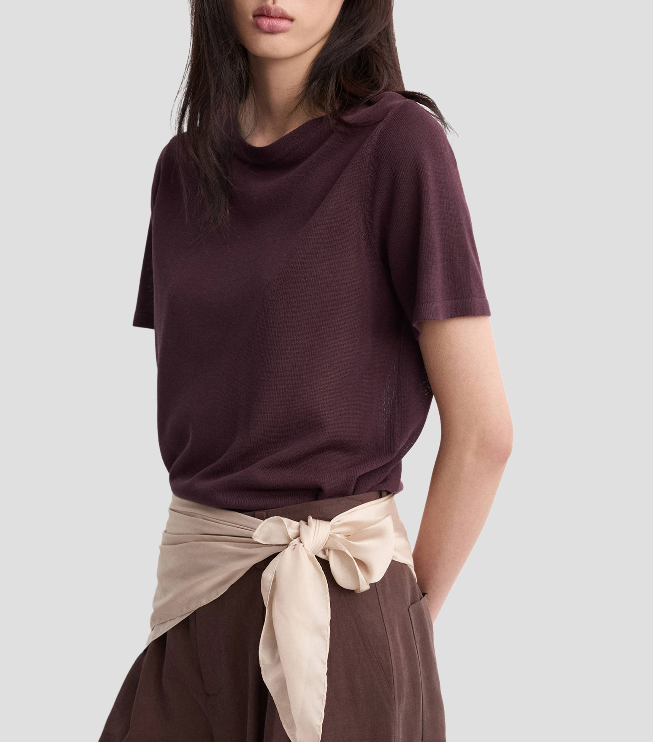 Suéter cuello redondo Mujer