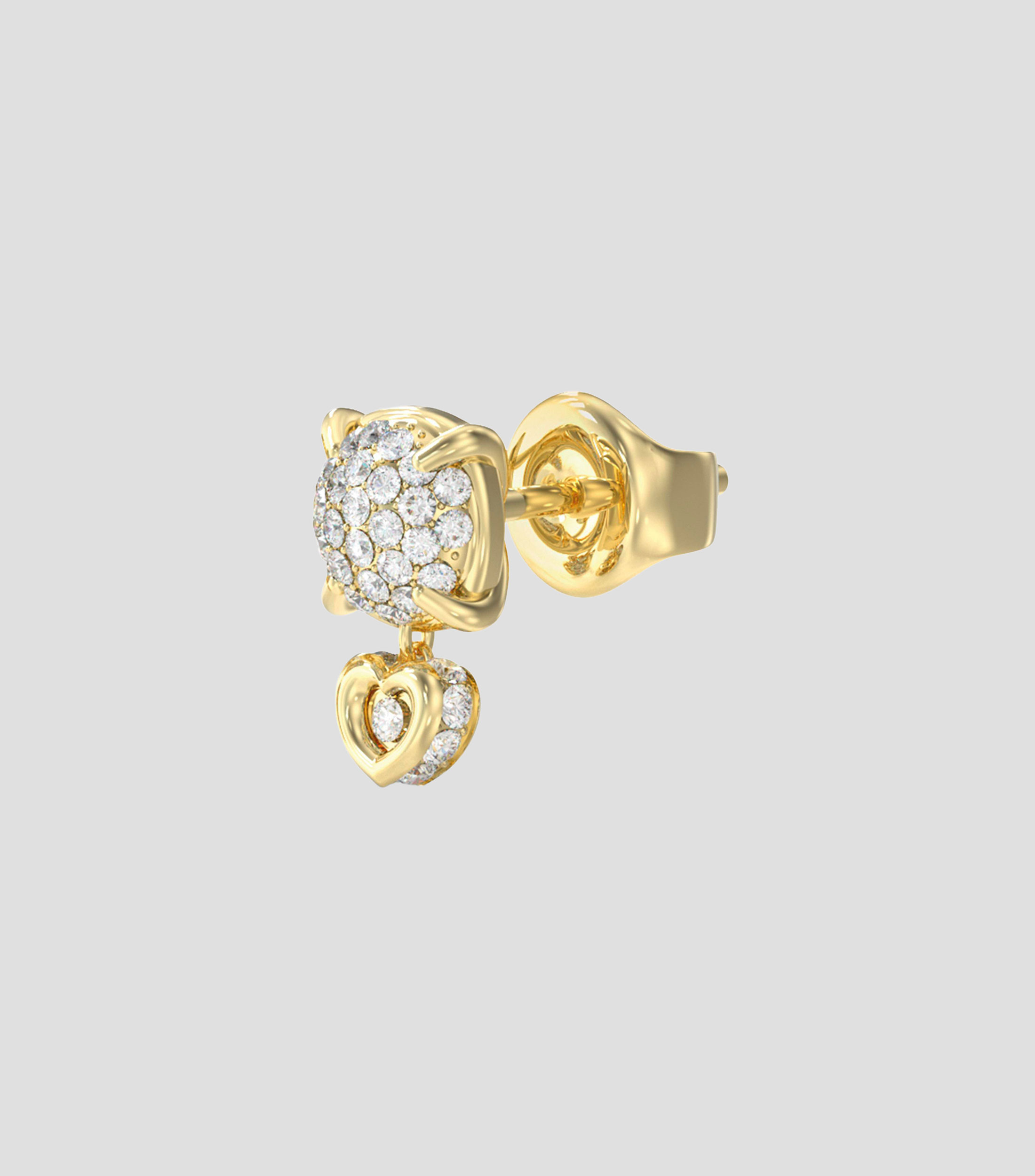 Aretes Corazón con zirconias Love Mujer
