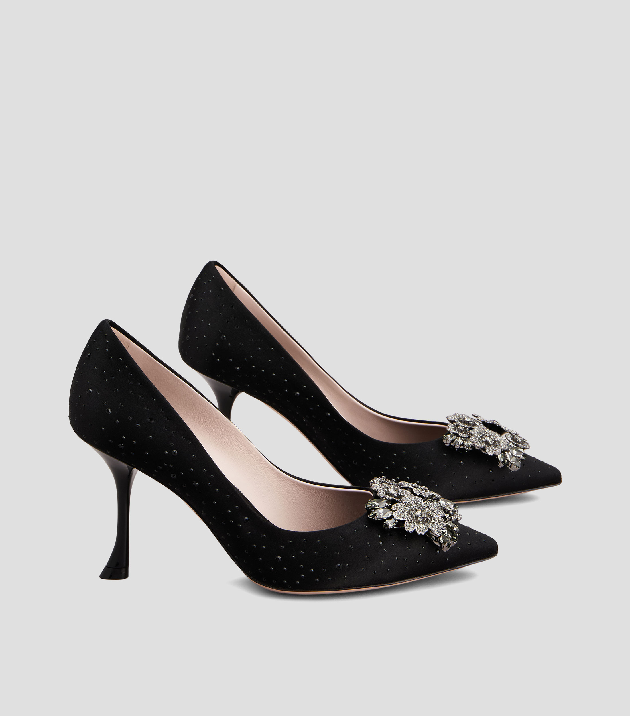 Zapatillas Slip on con tacón alto de aguja Mujer