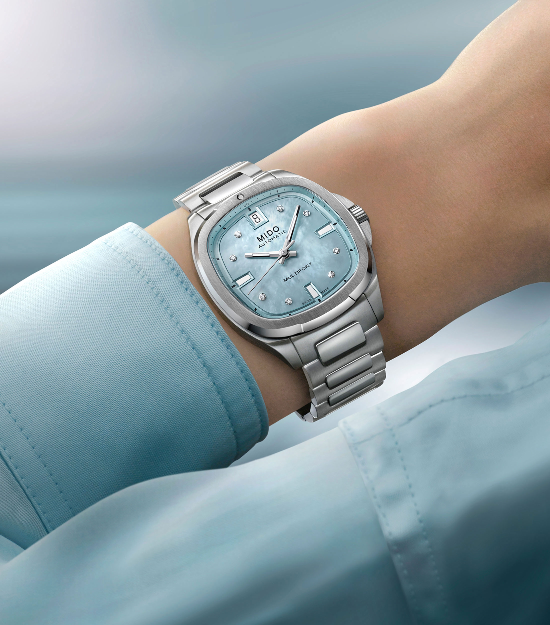Reloj Unisex Multifort De vestir, Plateado