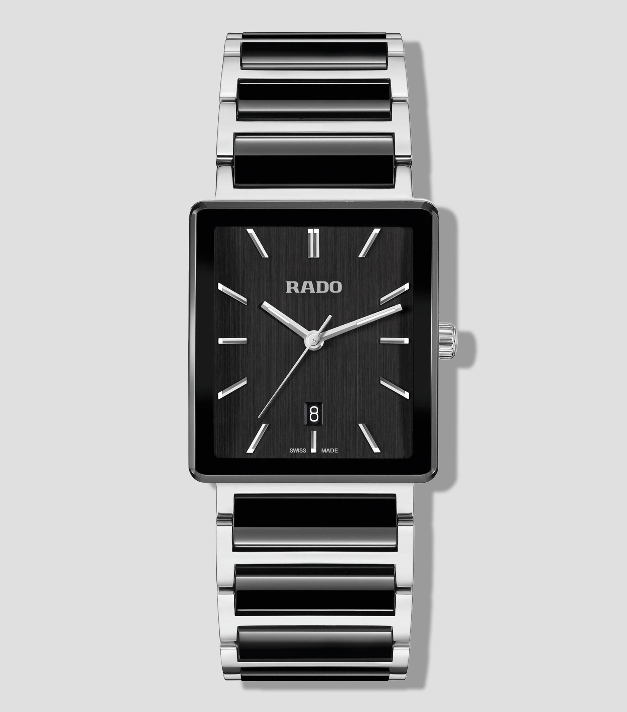 Reloj para Hombre Integral Casual Negro, Plateado