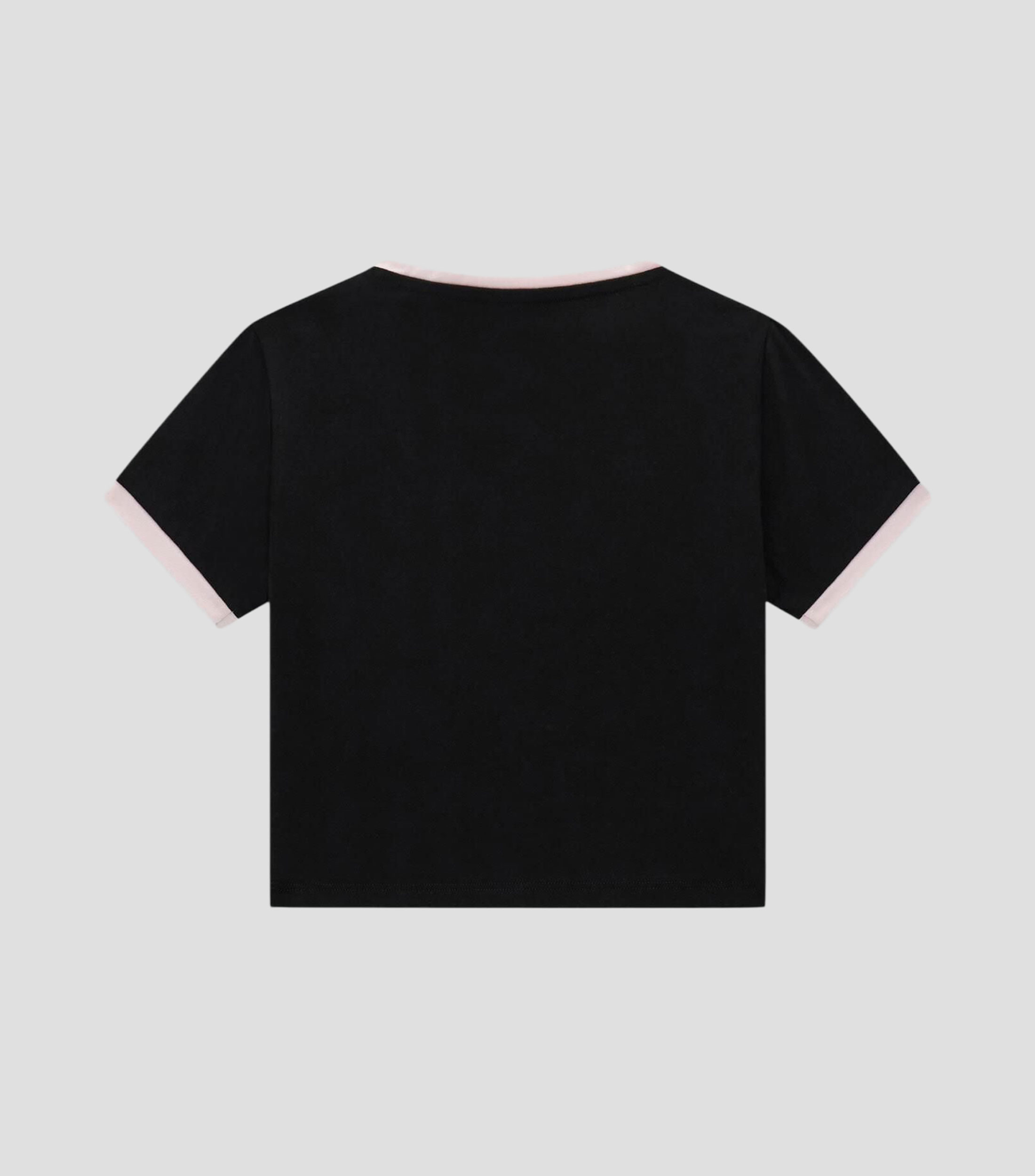 Playera cuello redondo manga corta estampada Niña