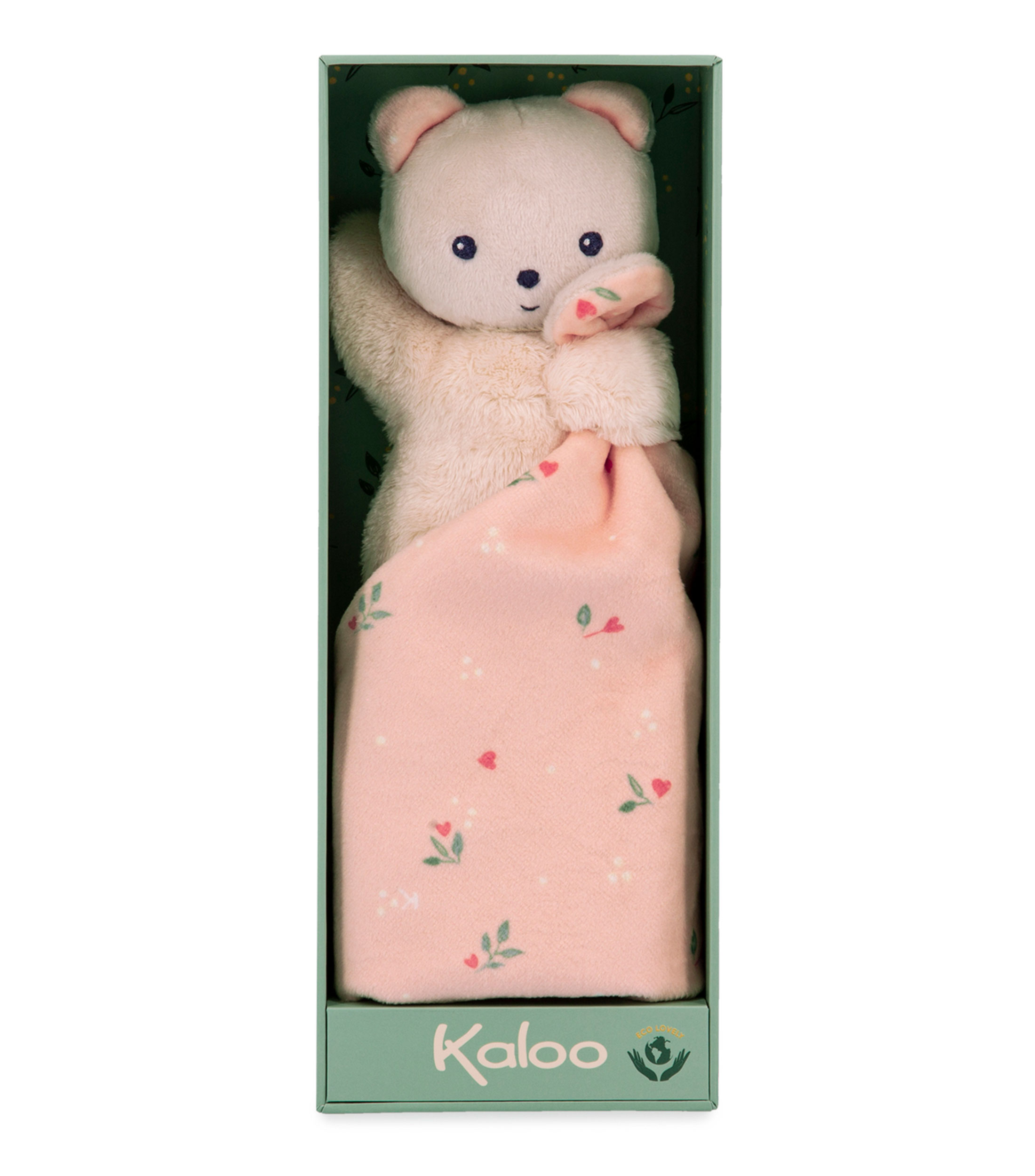 Peluche Mantita con Oso Hojas de Amor