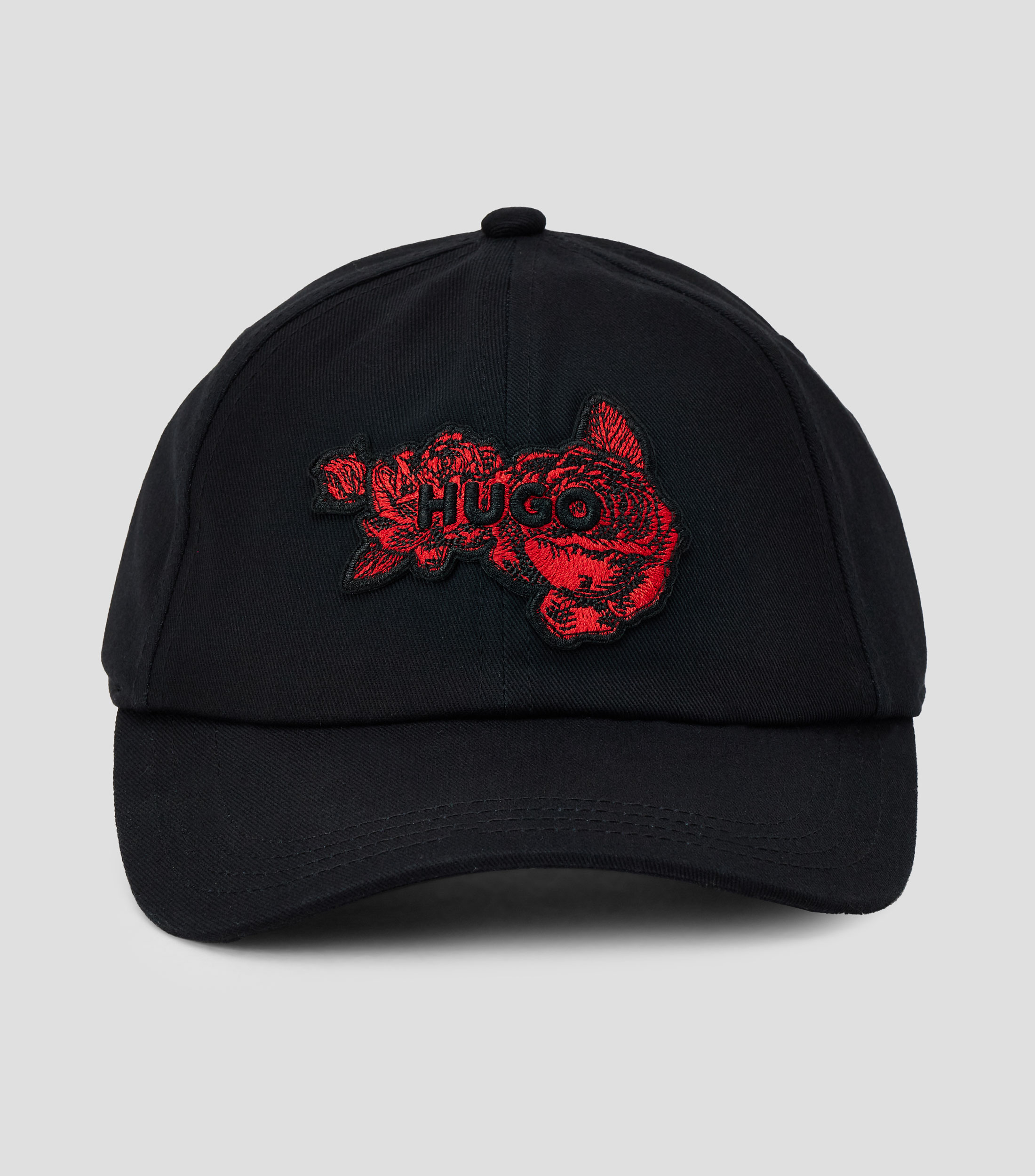 Gorra con logo negro Hombre