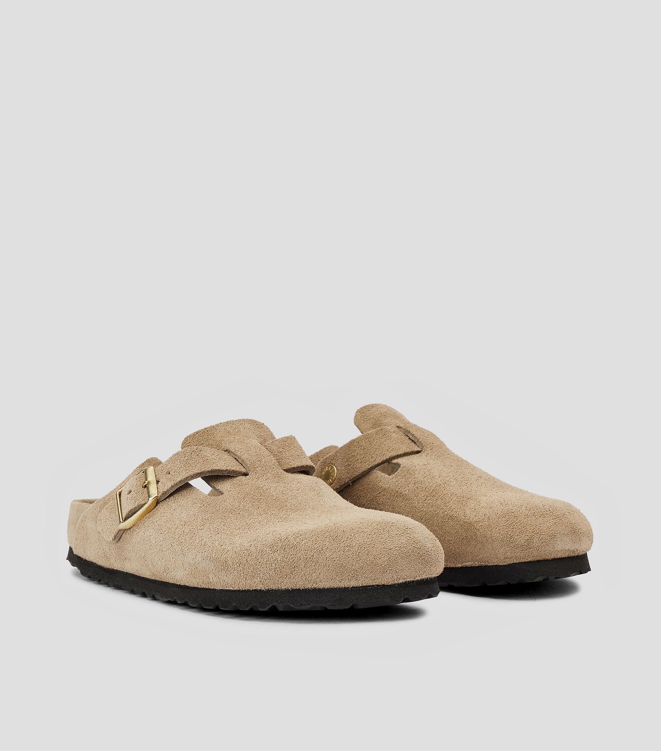 Zuecos casuales slip on Boston en piel vacuna Mujer