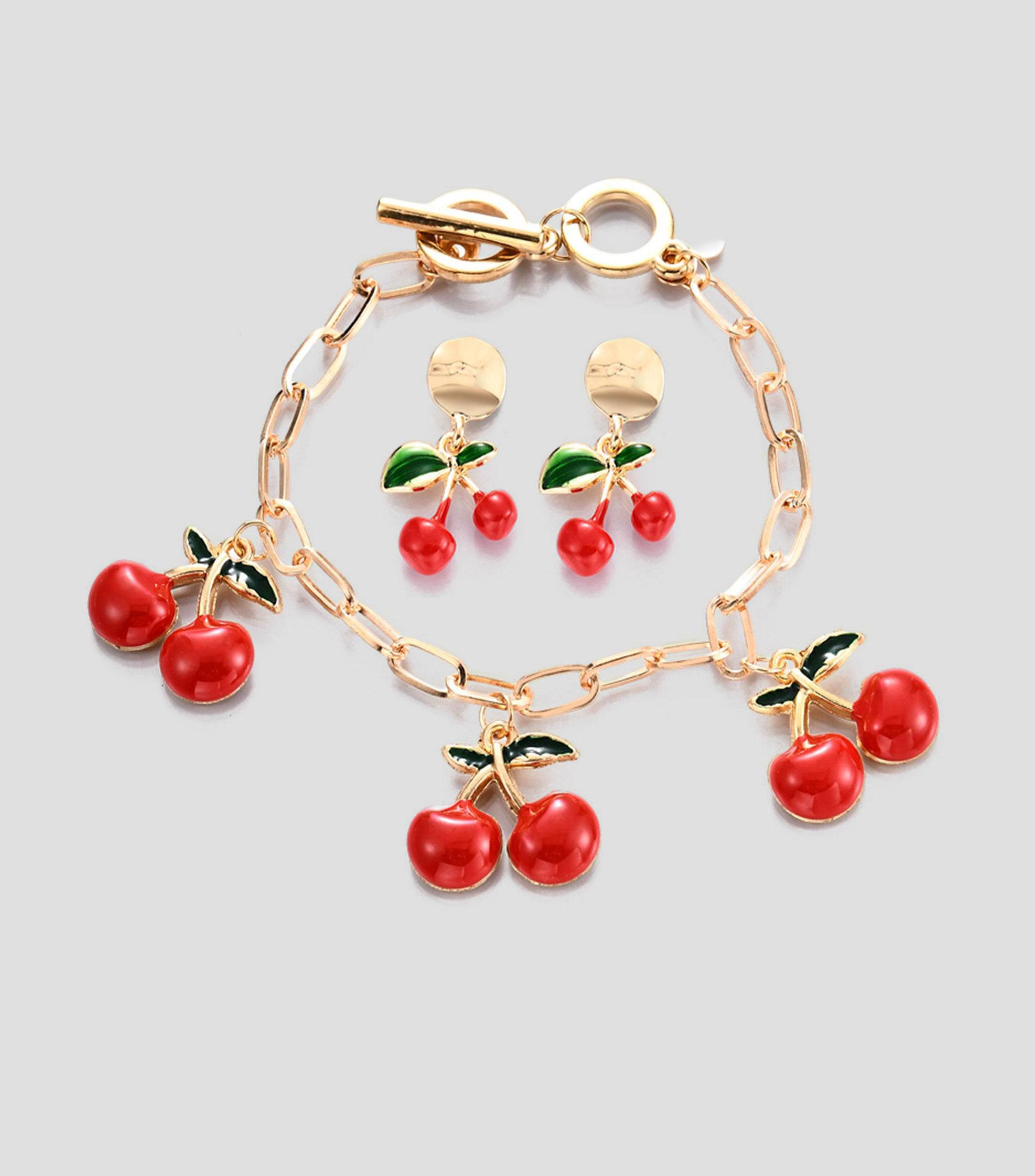 Set pulsera y aretes Mujer