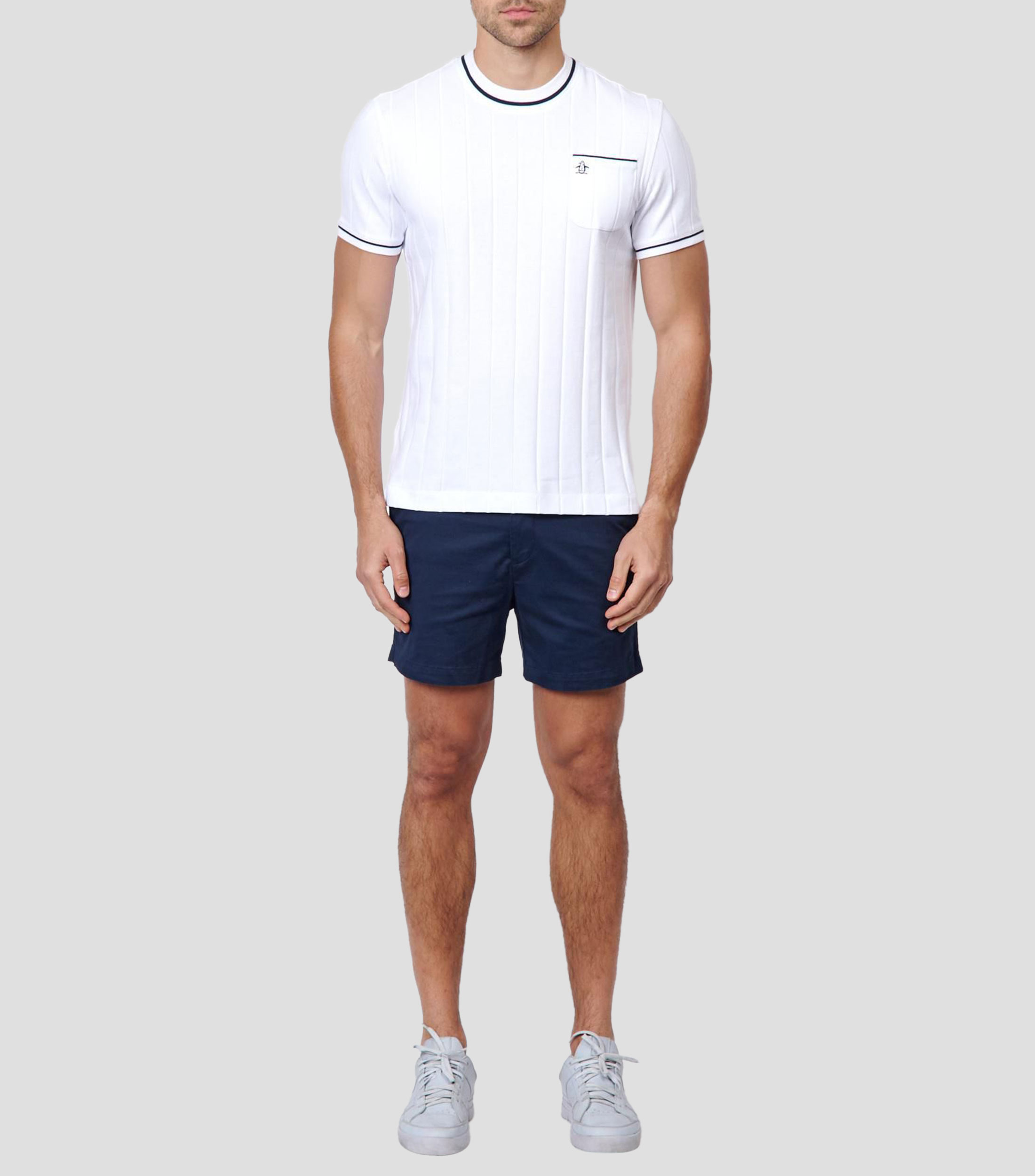 Playera cuello redondo manga corta lisa Hombre