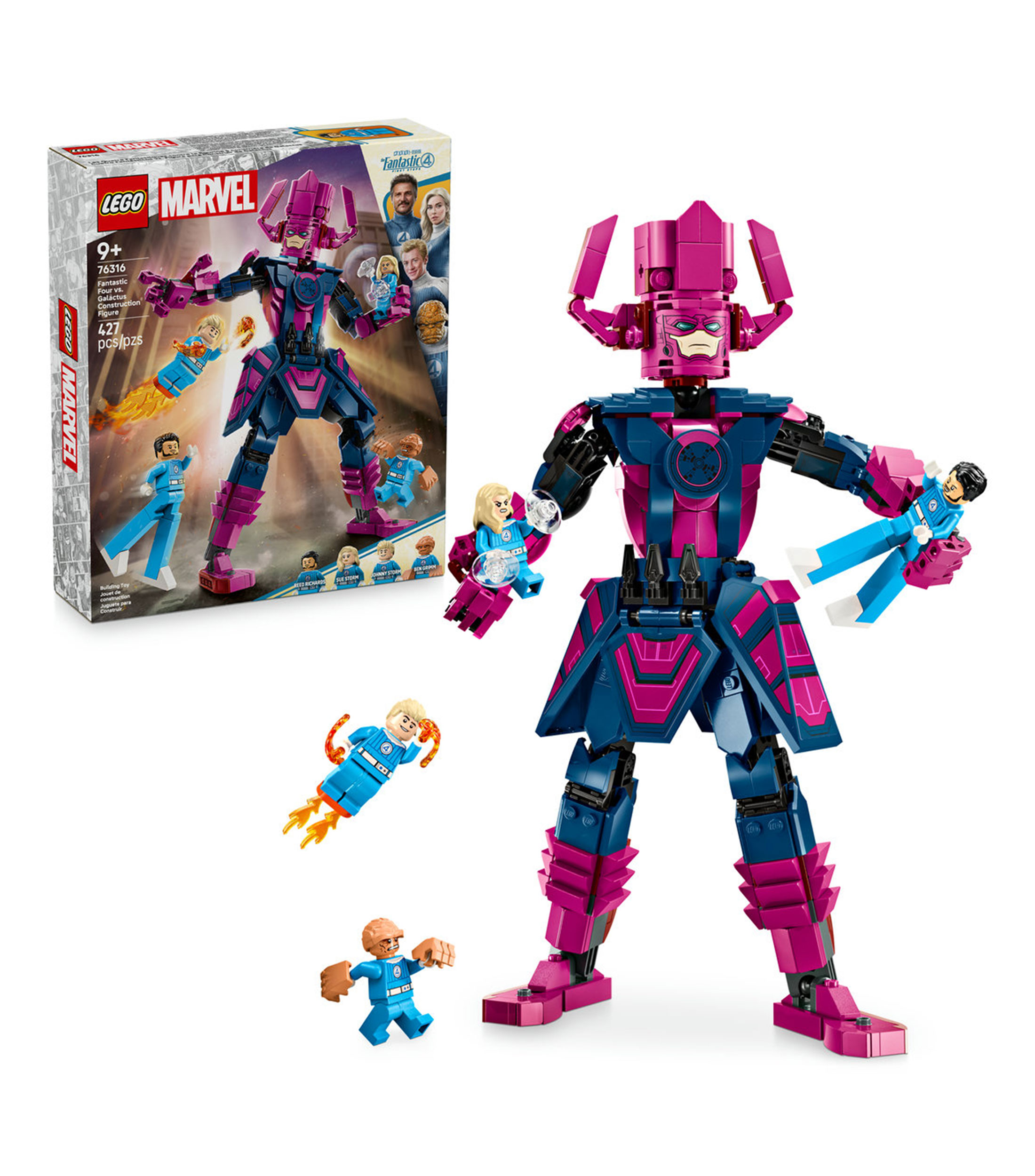 Lego Marvel Cuatro Fantásticos vs. Figura para Construir de Galactus 76316