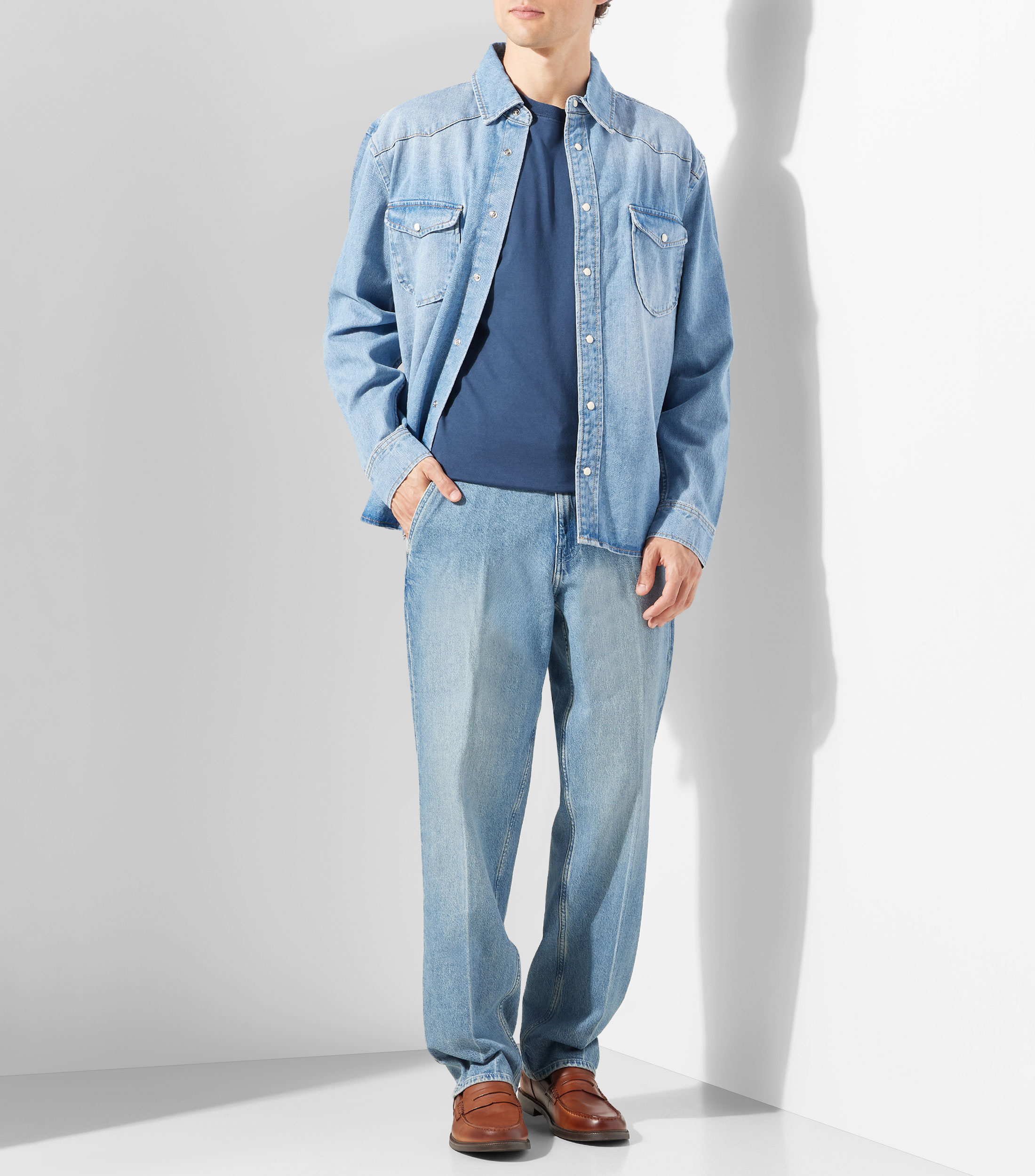 Sobrecamisa de mezclilla Hombre