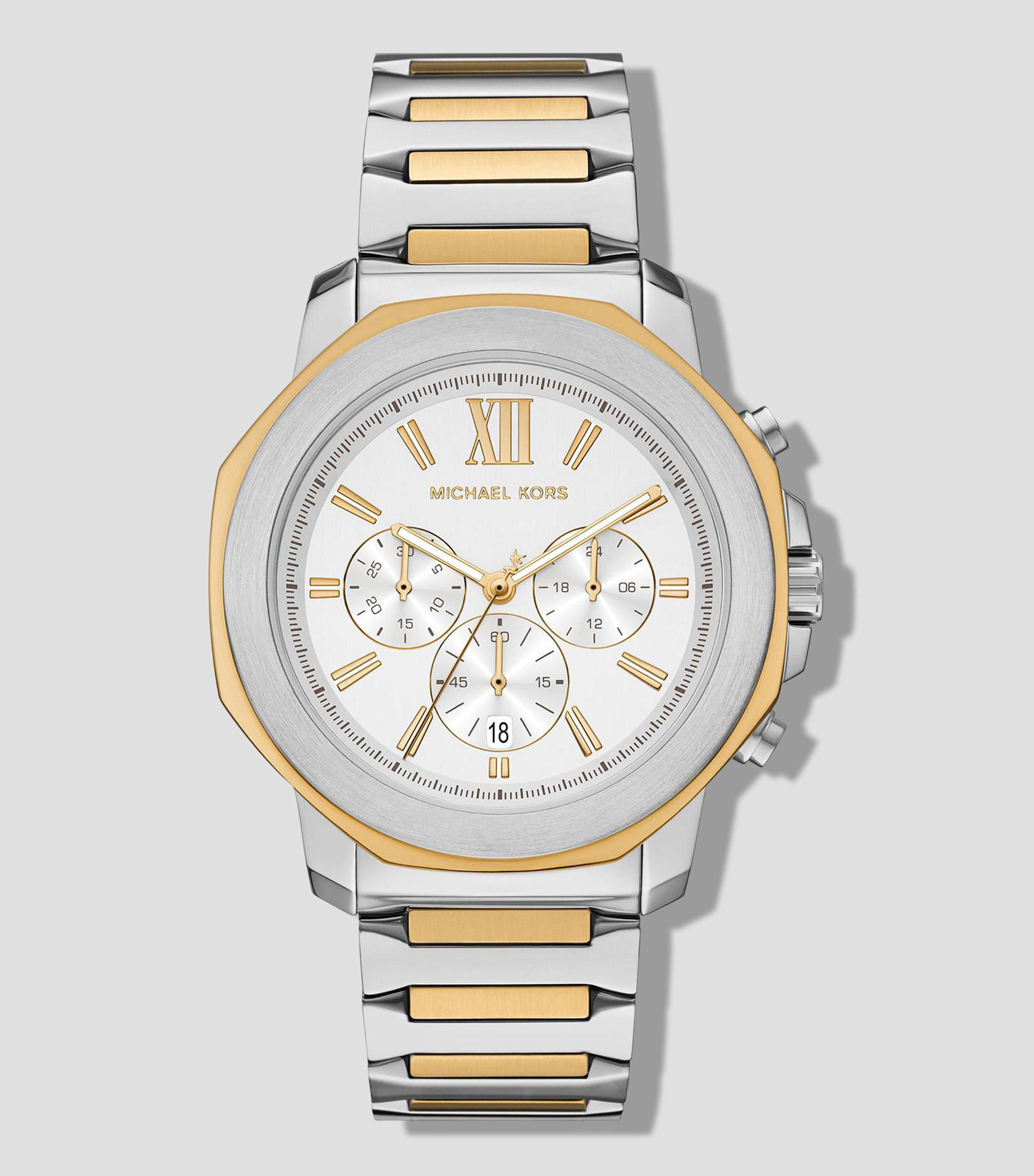 Reloj para Hombre Prescott casual plateado, dorado