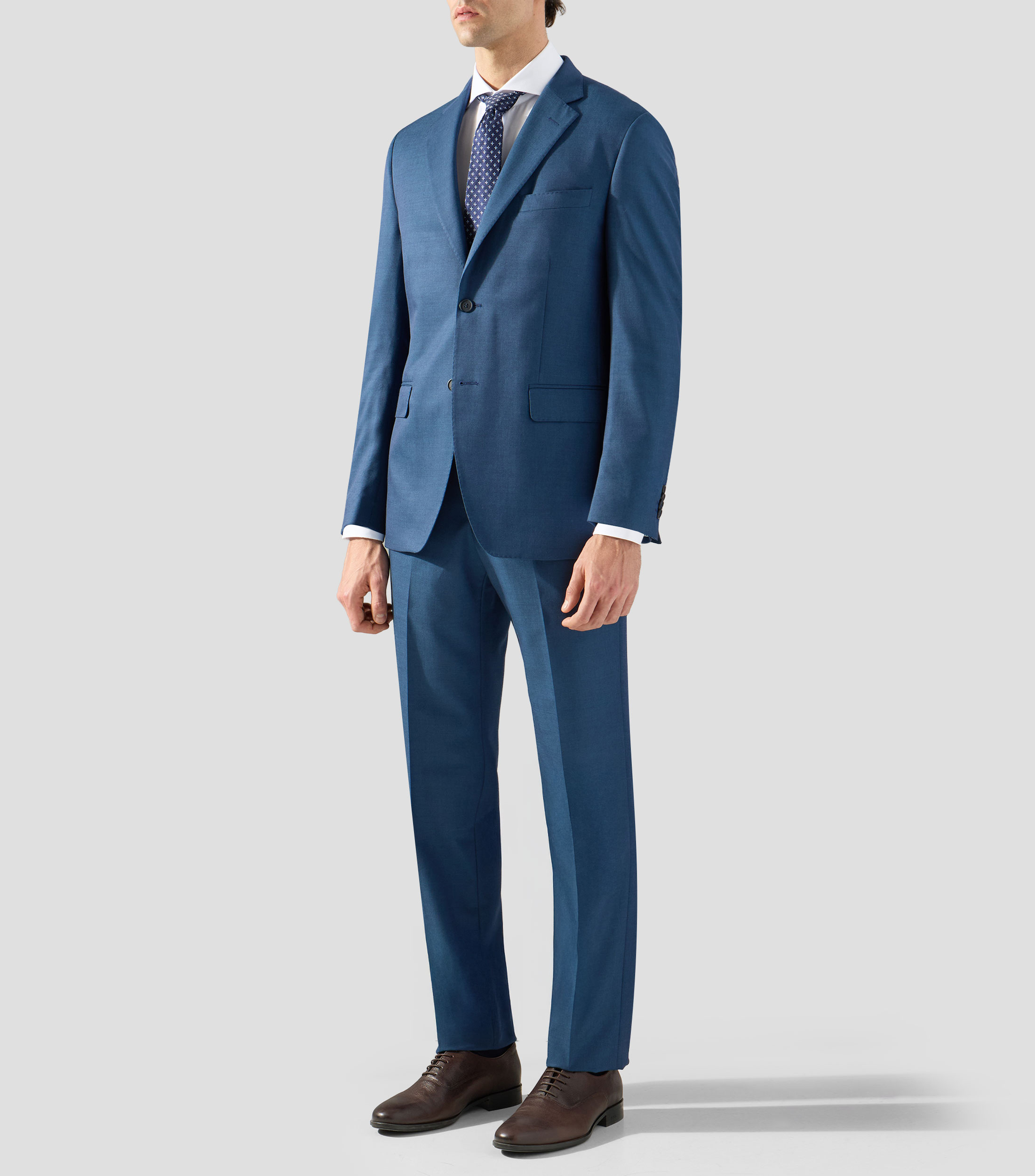 Traje de corte slim liso Hombre