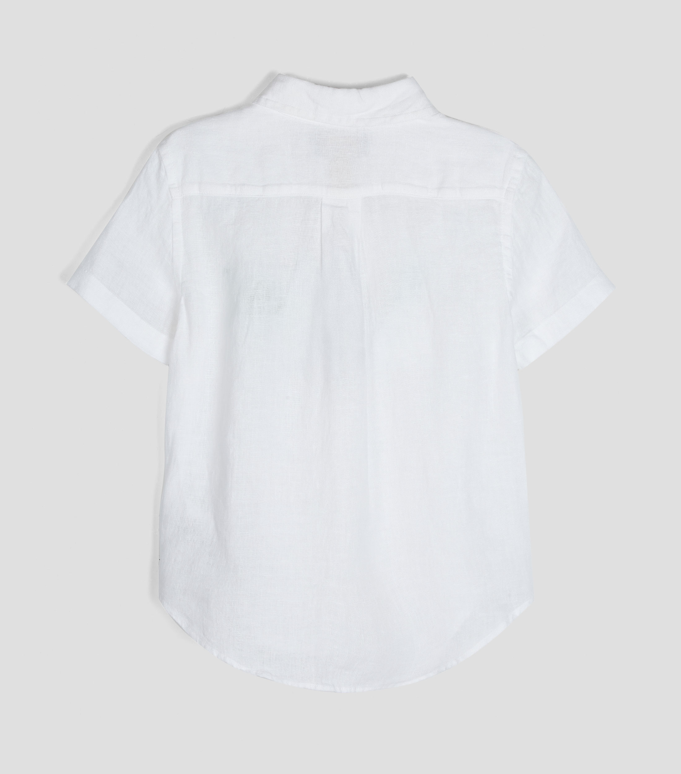 Camisa lisa manga corta Bebé