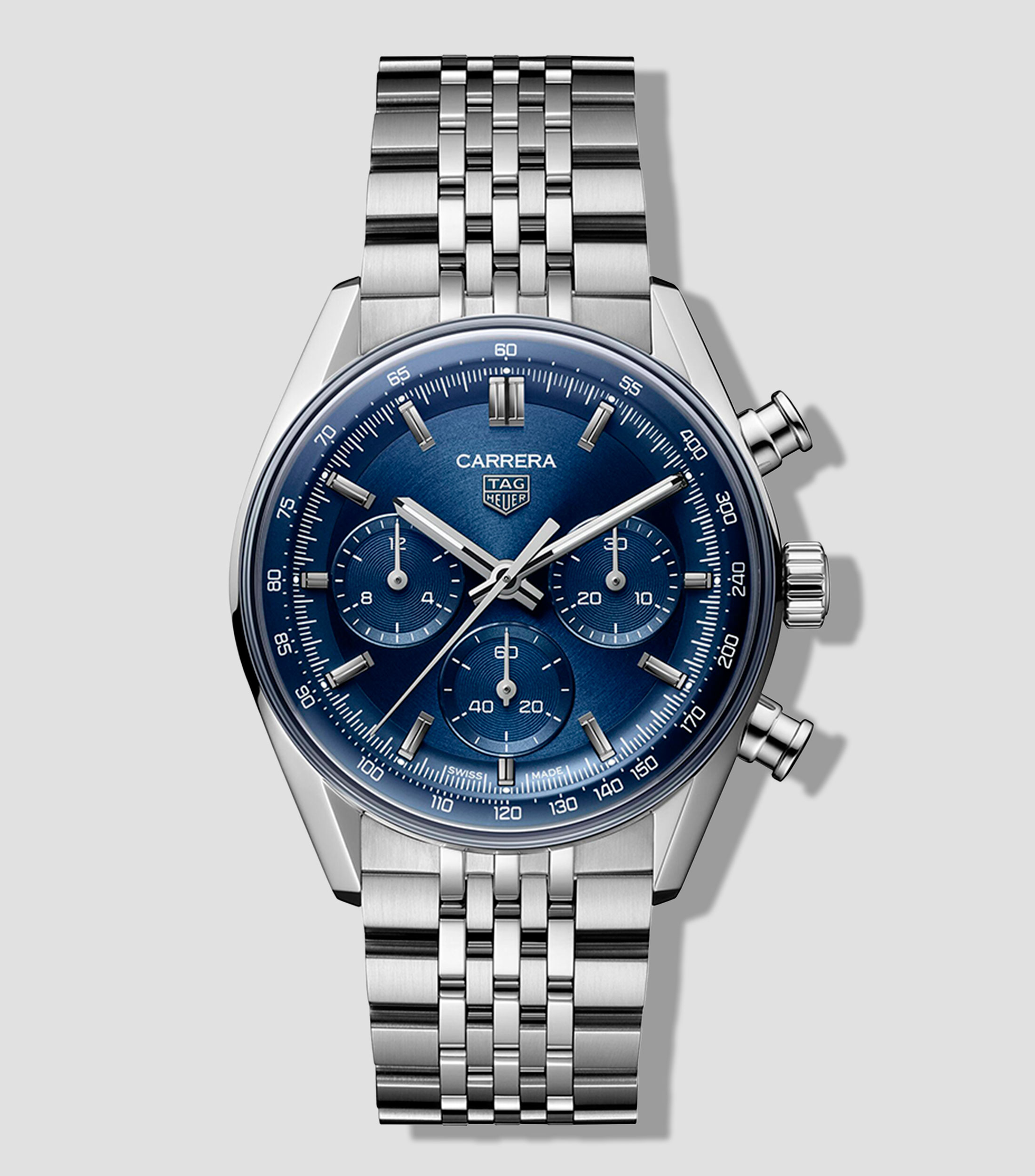 Reloj para hombre Carrera Chronograph Casual Plateado