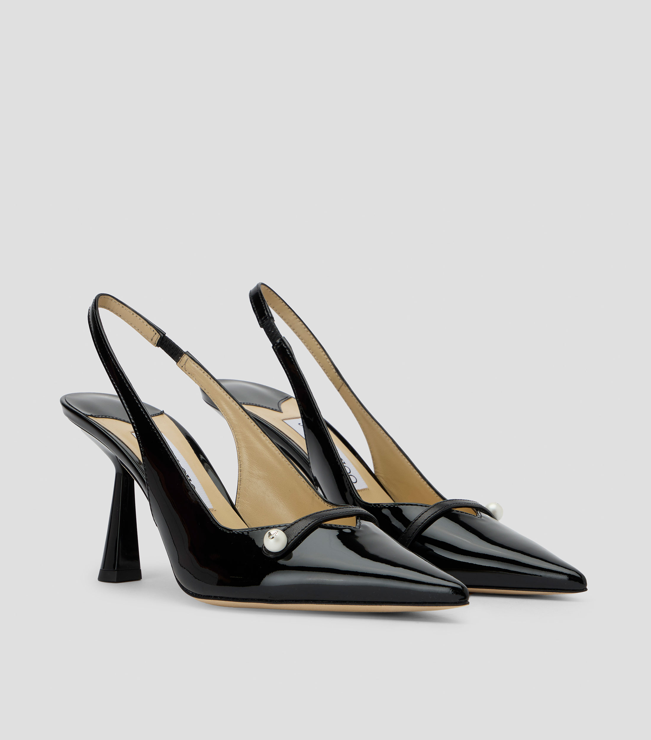 Zapatillas slingback Amita con tacon alto delgado Mujer