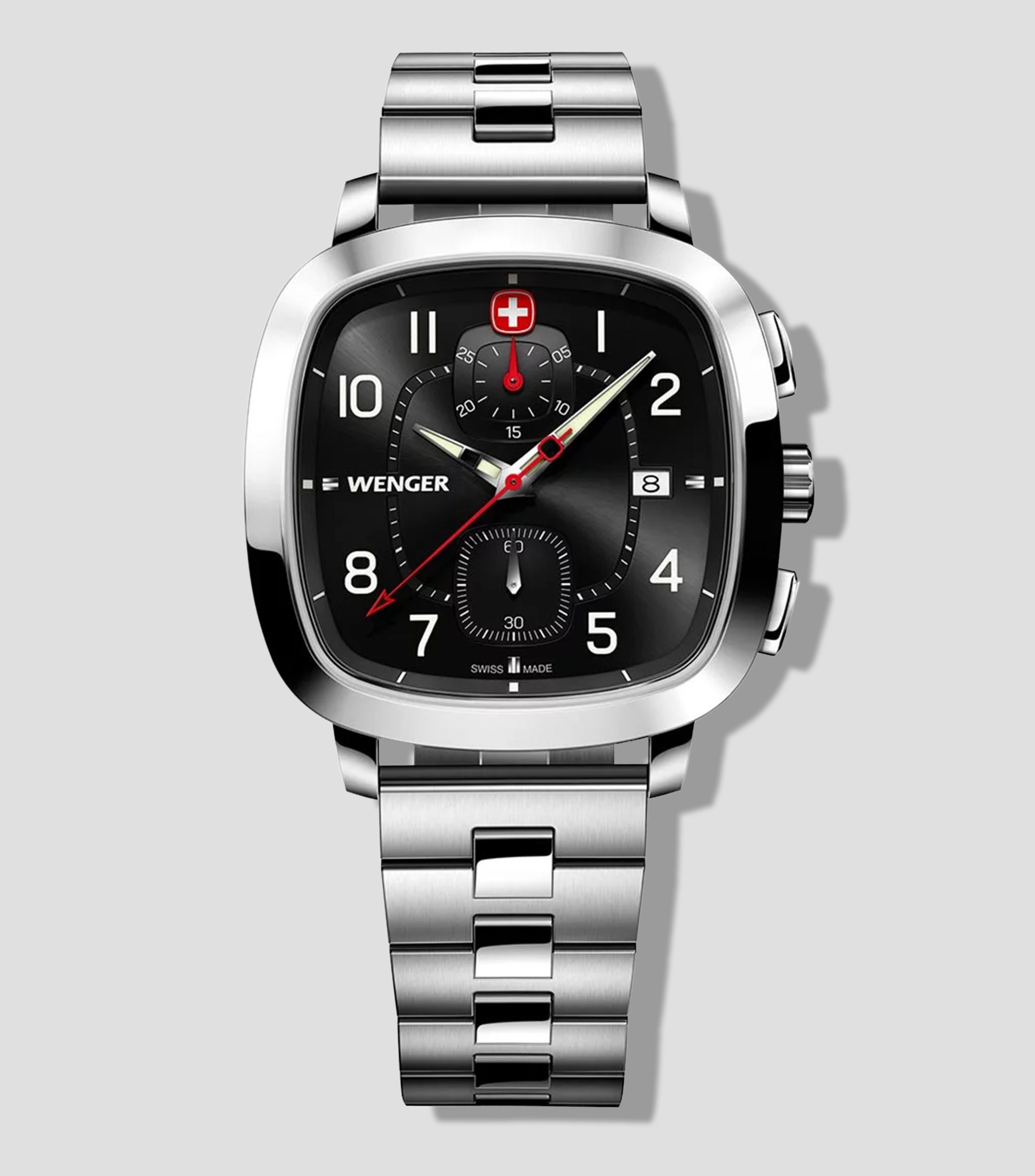 Reloj para Hombre Vintage Sport Casual, Plata