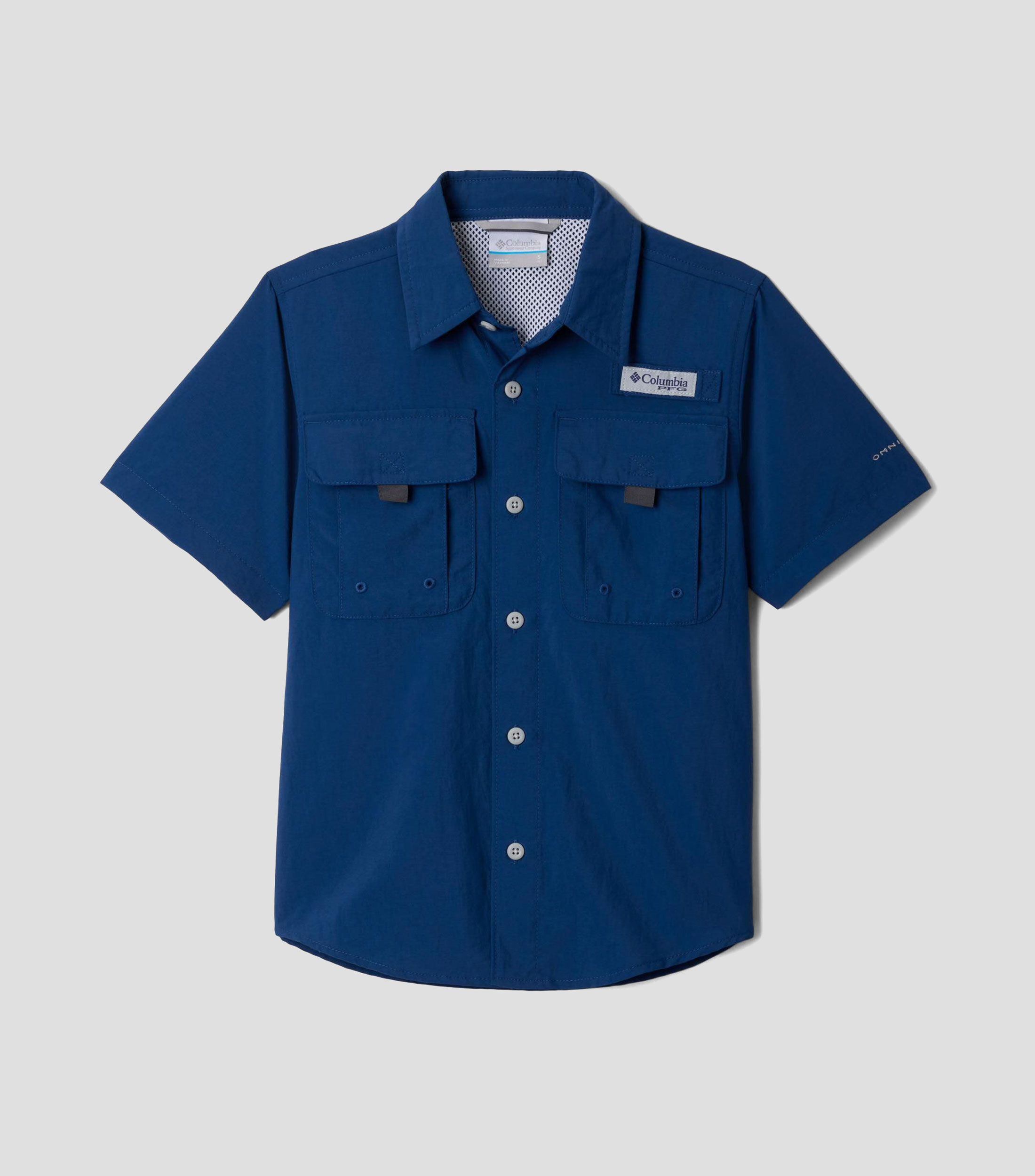 Camisa de pesca lisa manga corta Bahama II Niño