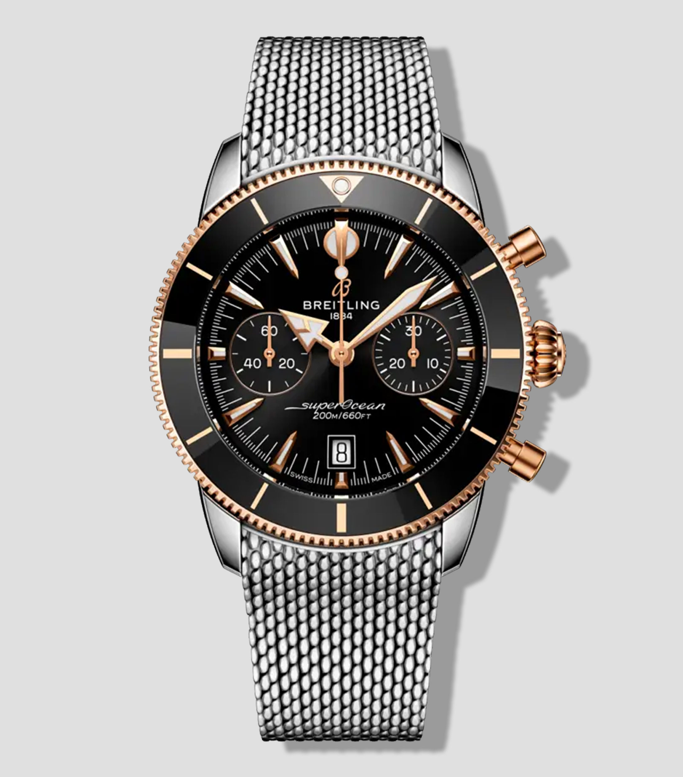 Reloj para Hombre Superocean Heritage B01 Chronograph 42 de vestir plateado