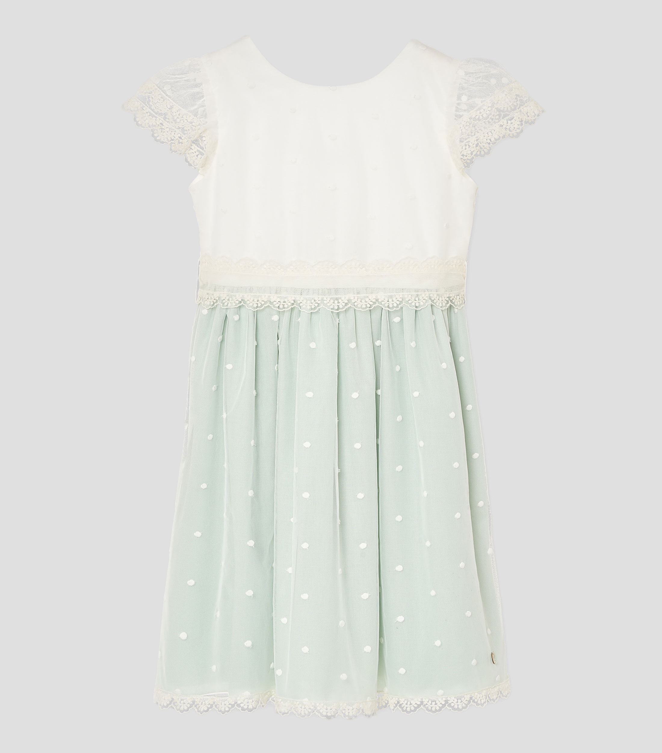 Vestido polkadots manga corta Niña