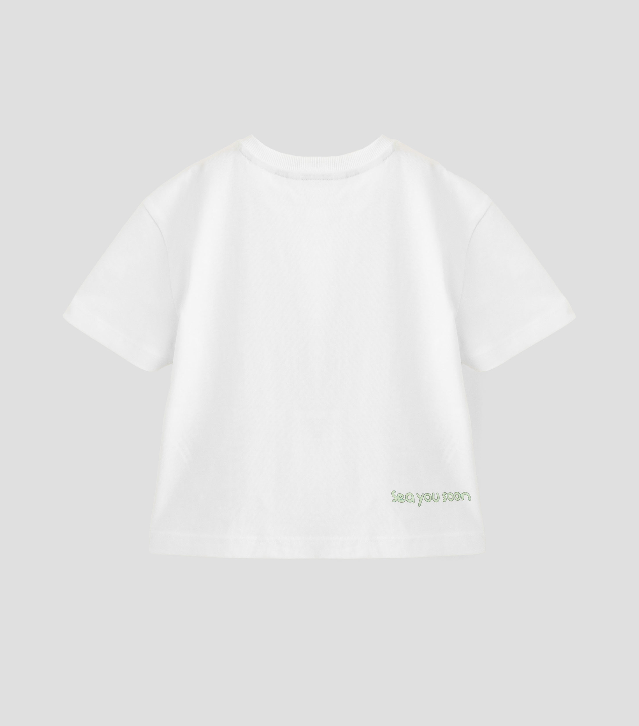 Playera cuello redondo manga corta estampada Niño