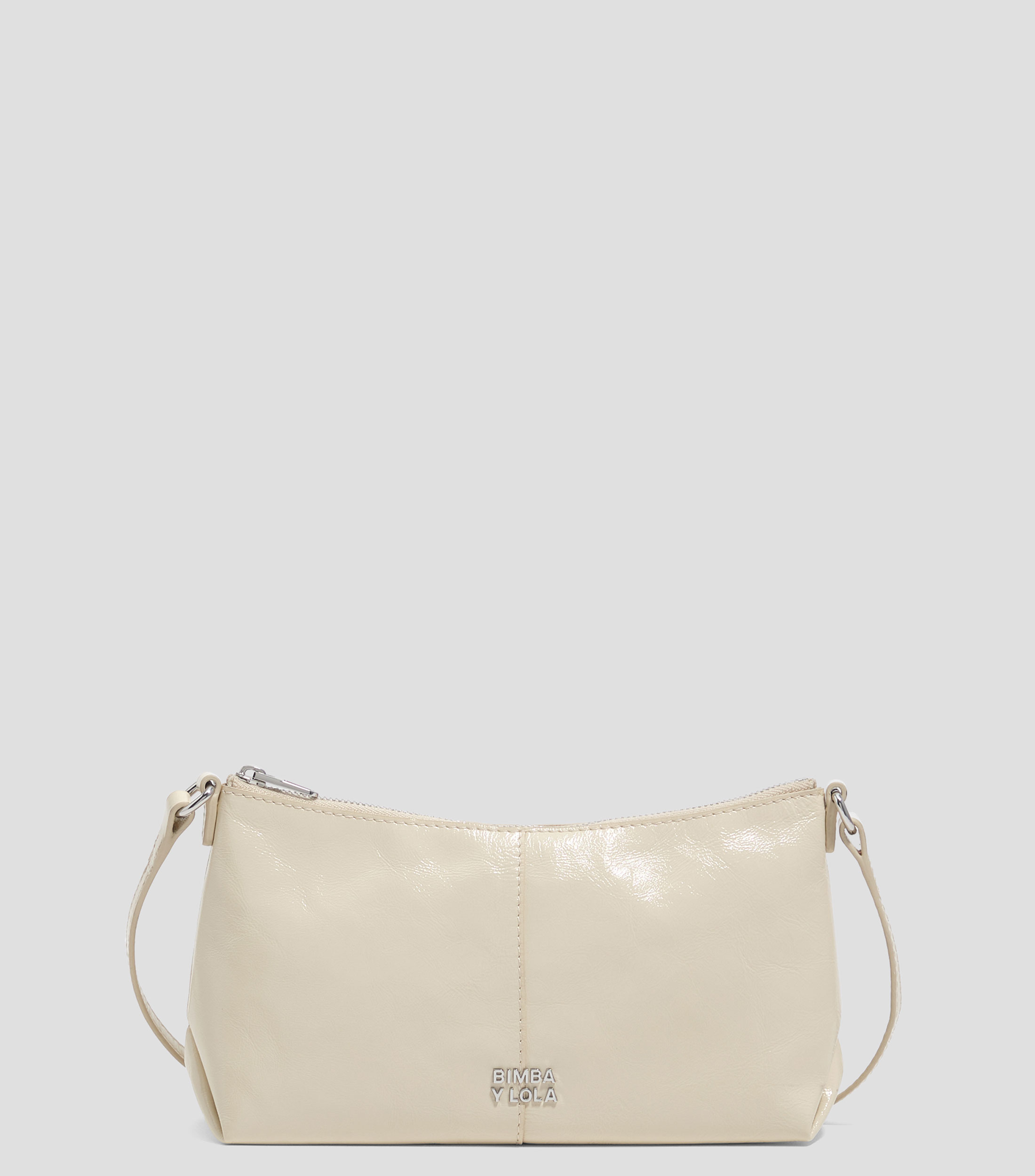 Bolsa crossbody en piel lisa Mujer