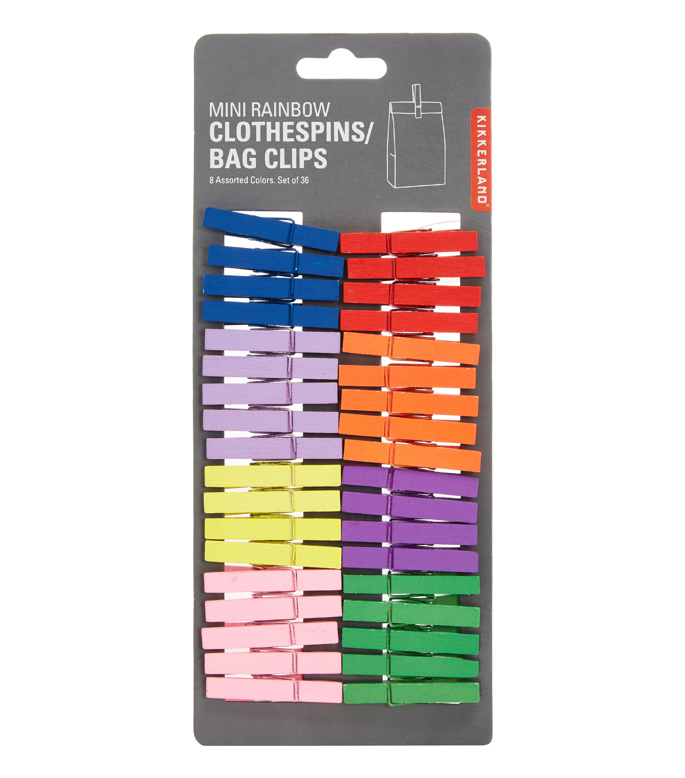 Set 36 mini pinzas en madera