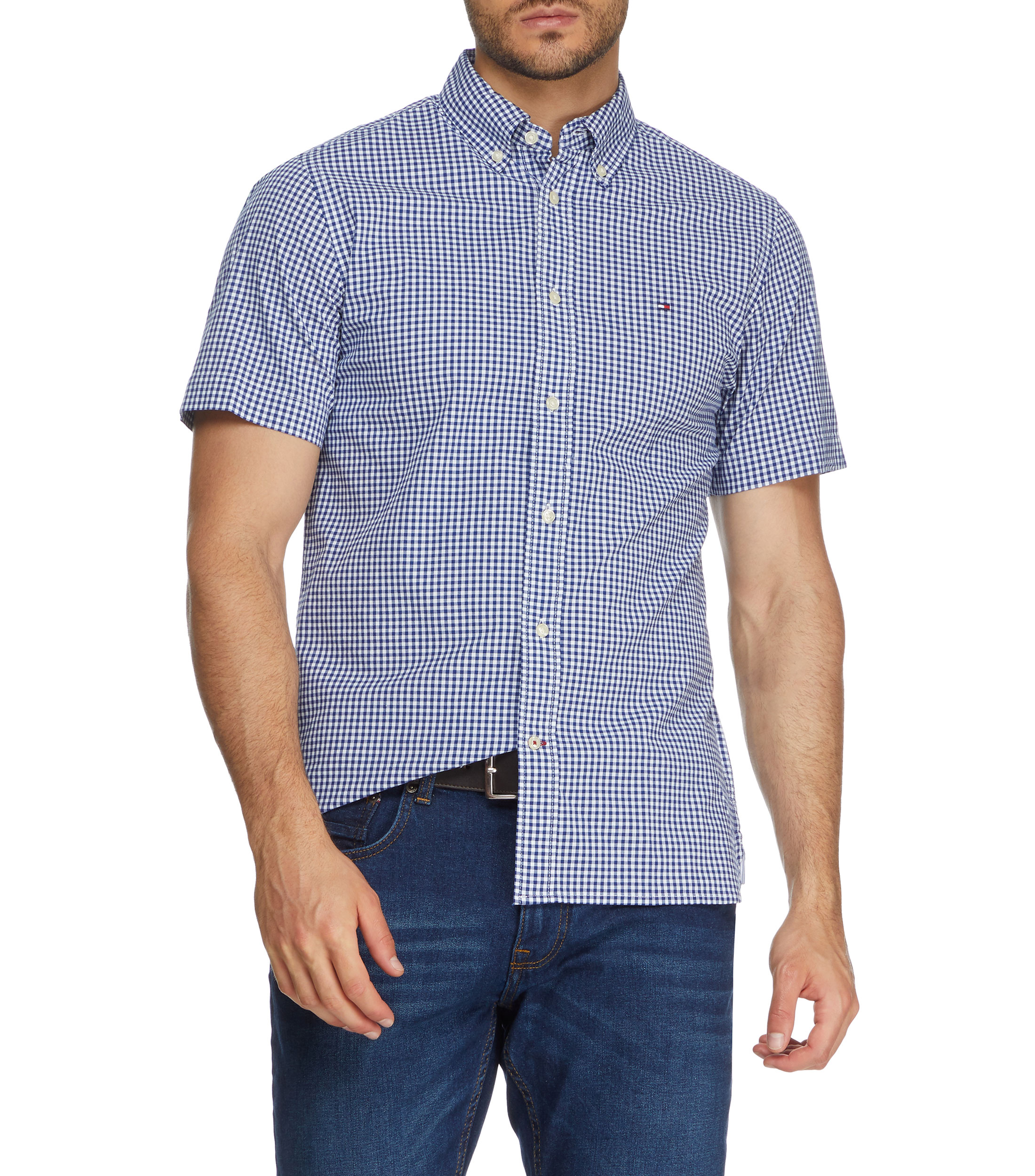 Camisas tommy hilfiger hombre manga corta online