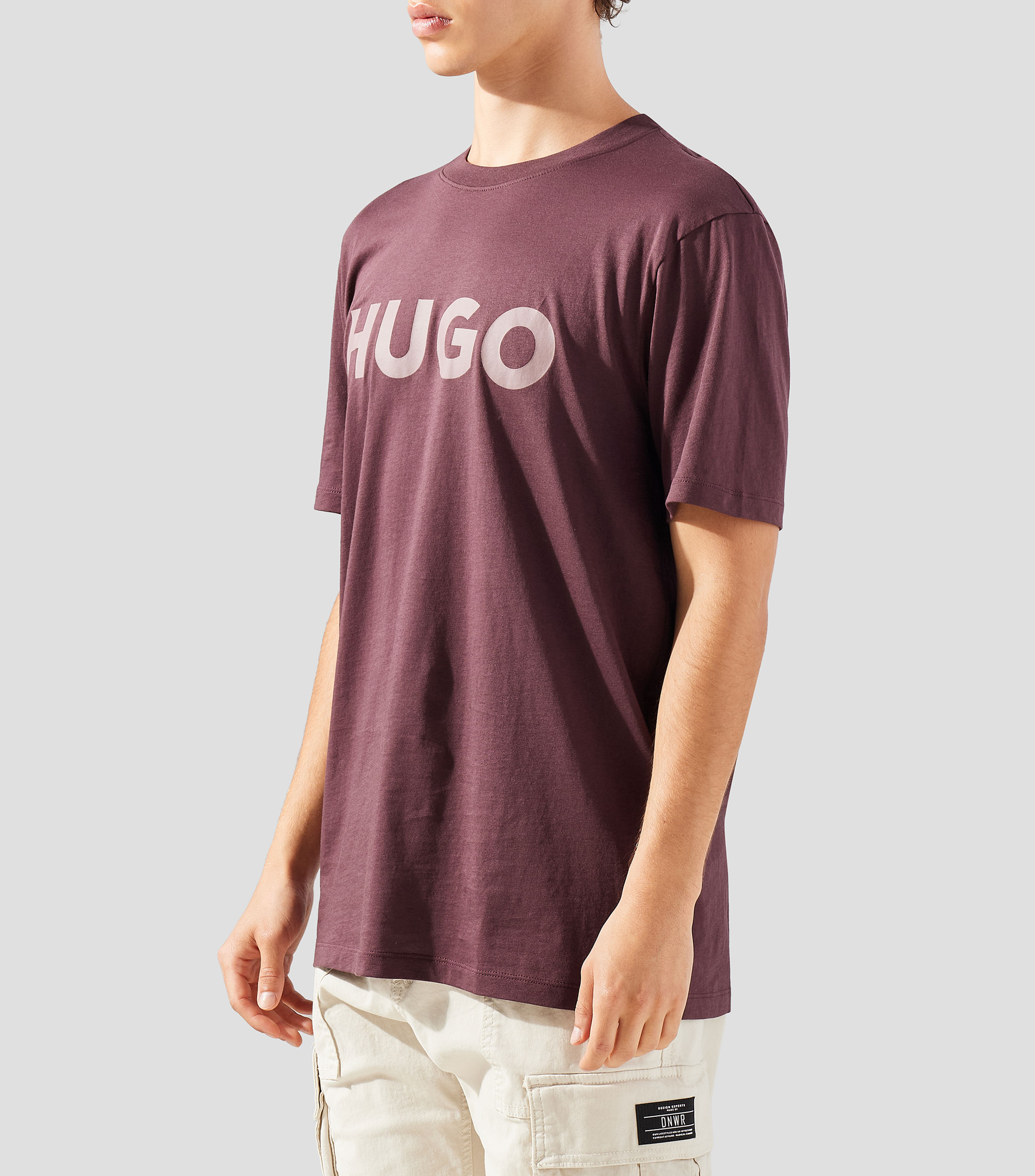 Playera cuello redondo manga corta estampada Hombre