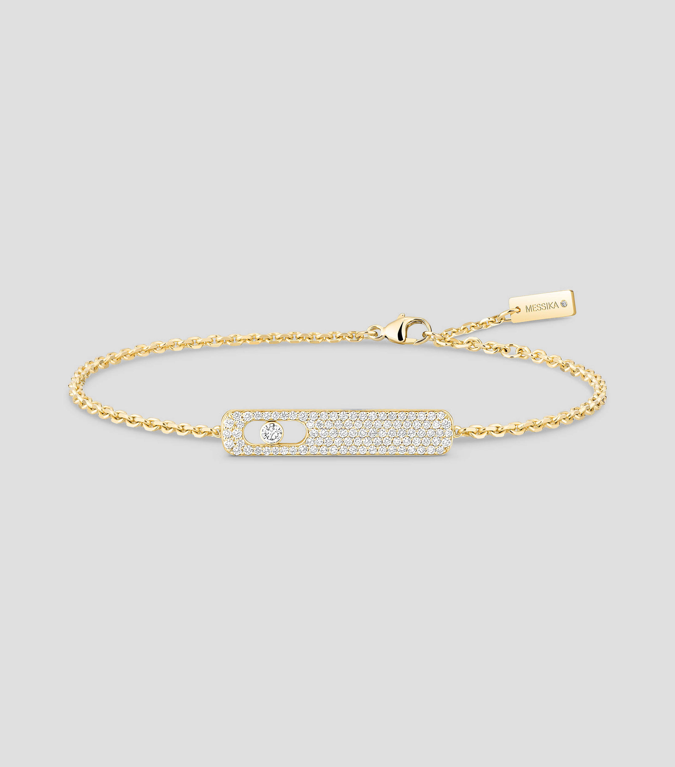 Brazalete My First Diamond paves en oro amarillo de 18 Kts Mujer