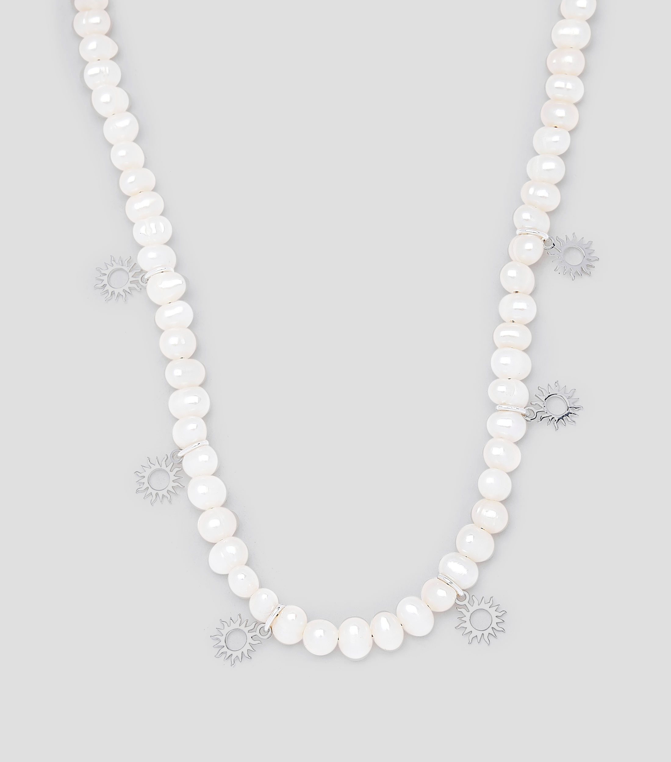 Collar de perlas con soles Mujer