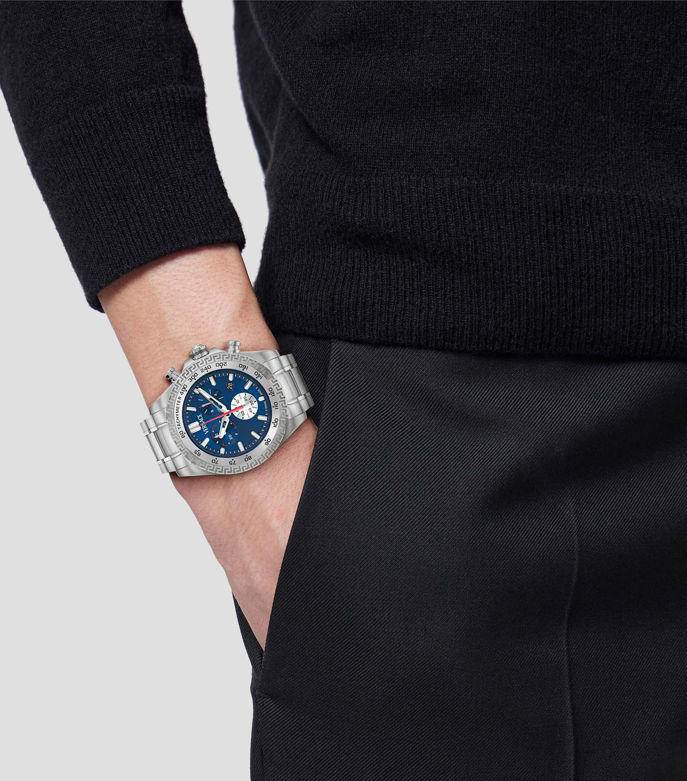 Reloj para Hombre Versace Chrono X de Vestir Azul, Plateado