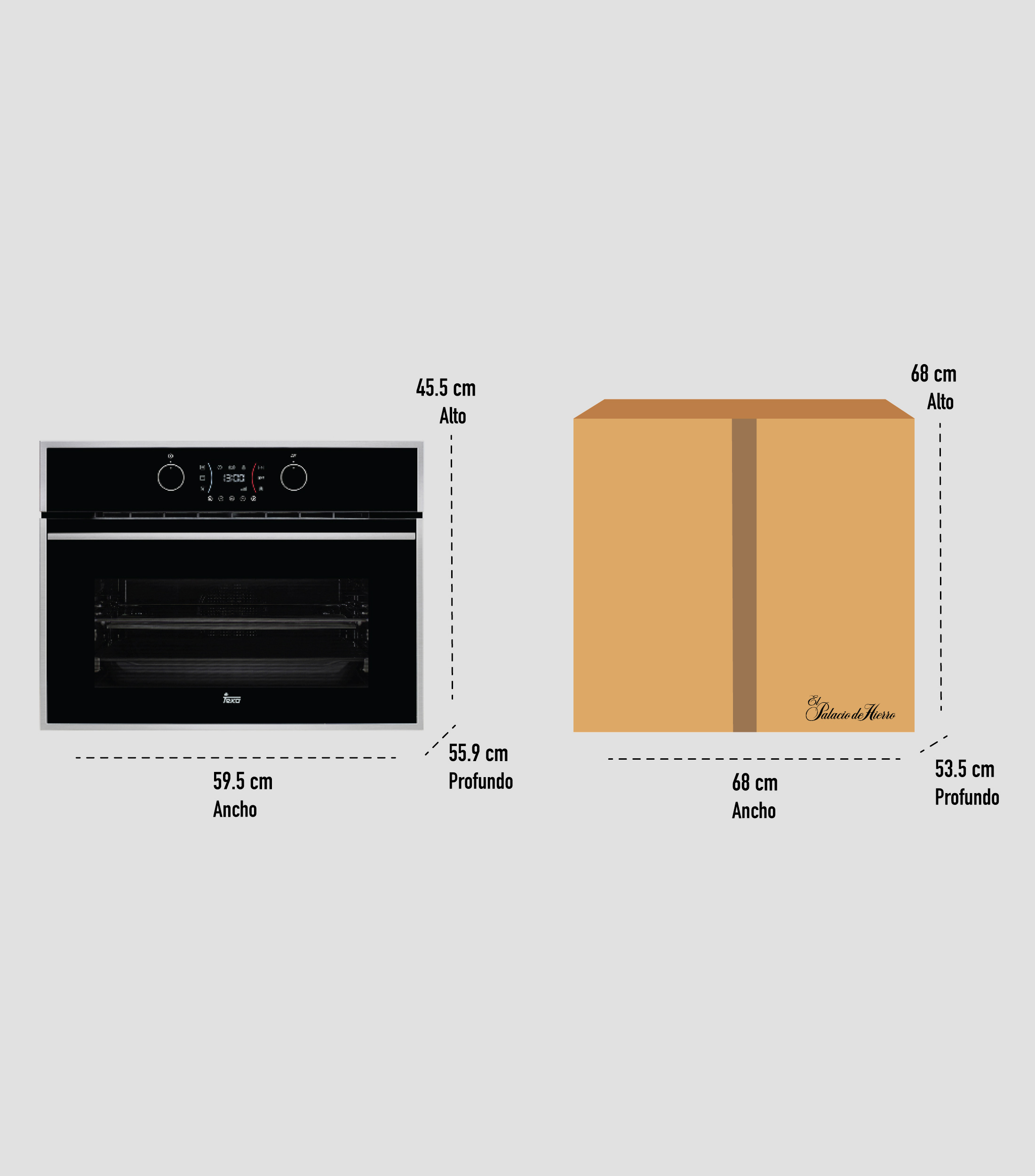 Horno HLC 844 C Eléctrico negro