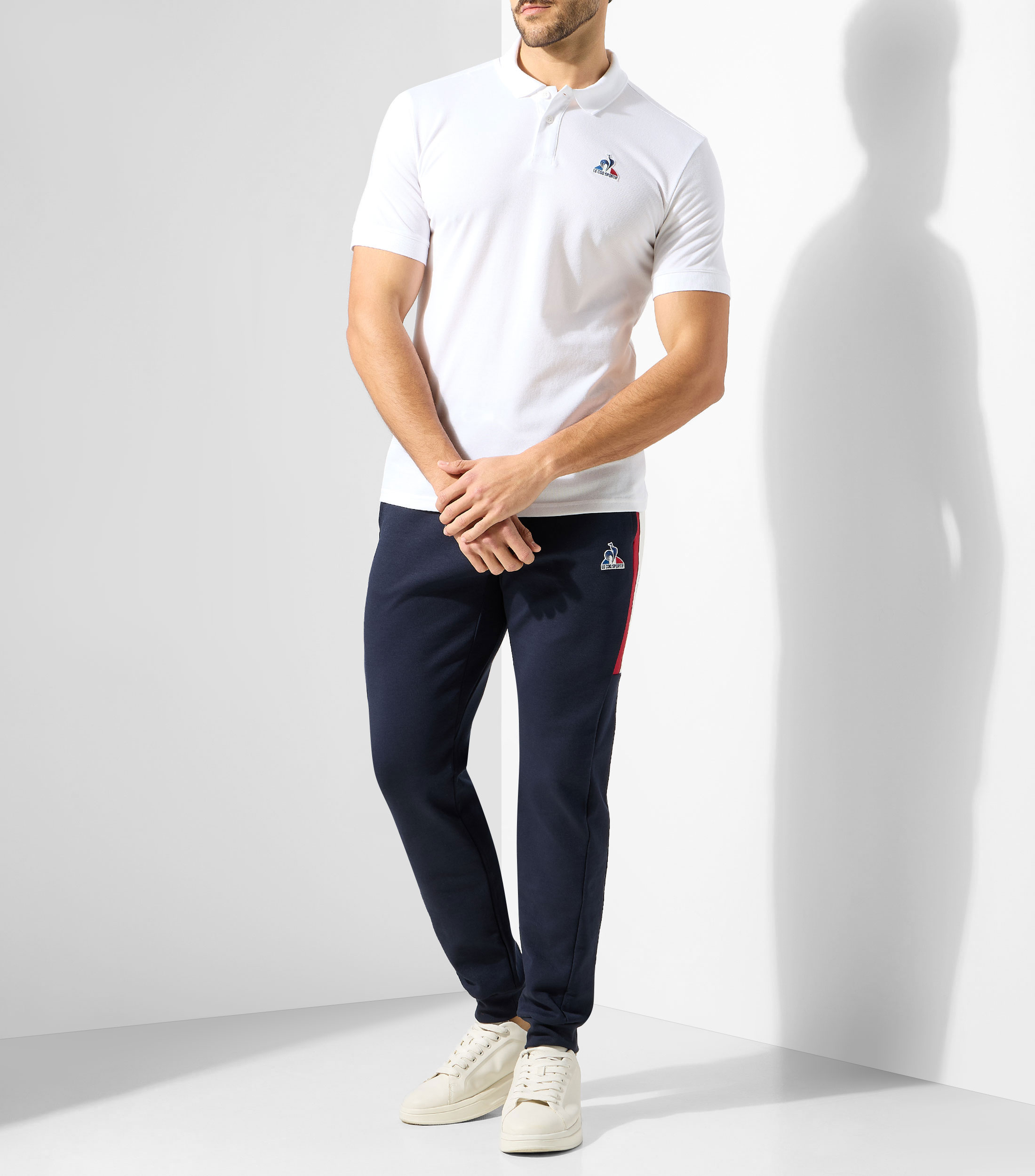 Playera tipo polo manga corta lisa Hombre