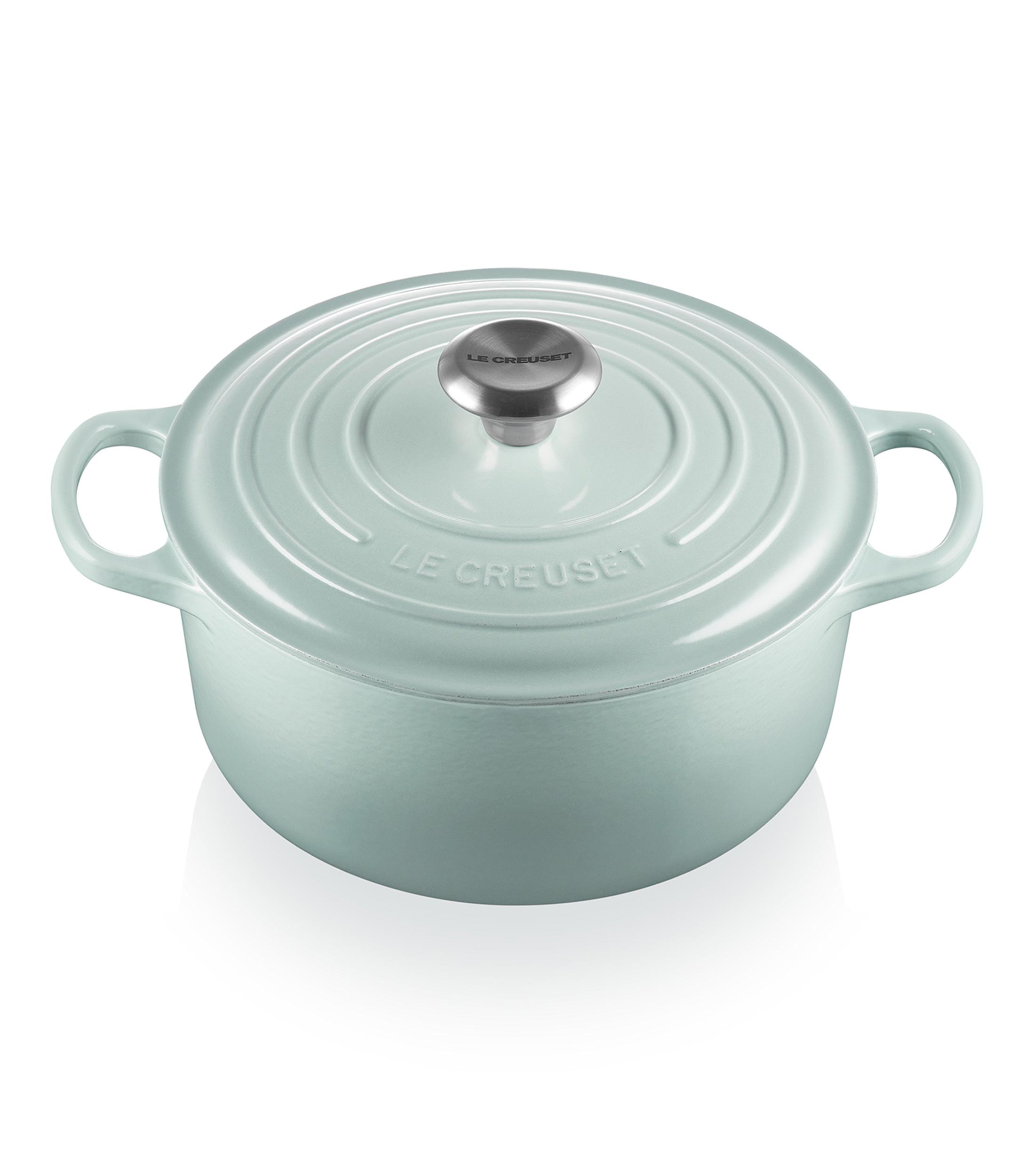 Cacerola redonda en hierro colado Sea Salt 4.2 L azul