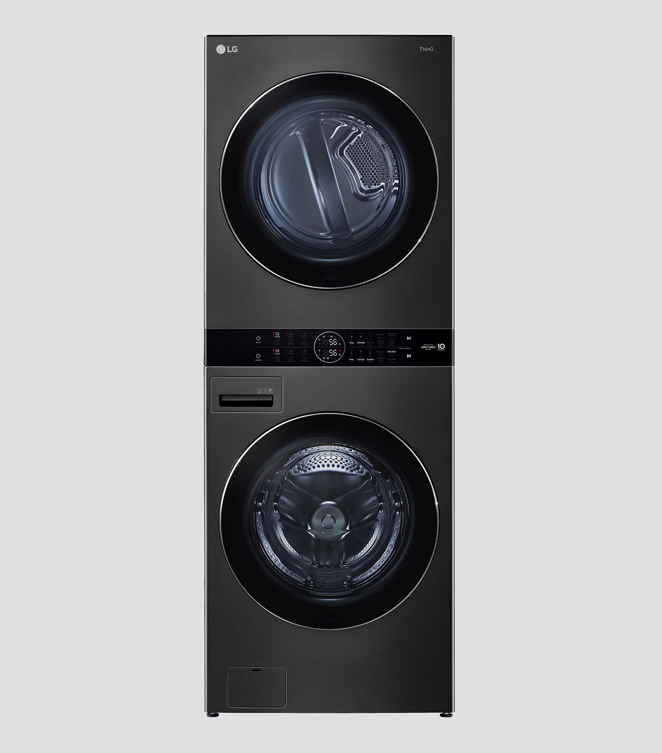 Centro de lavado LG WashTower, Gas Natural convertible a Gas LP, Carga Frontal 22Kg WK22BS6