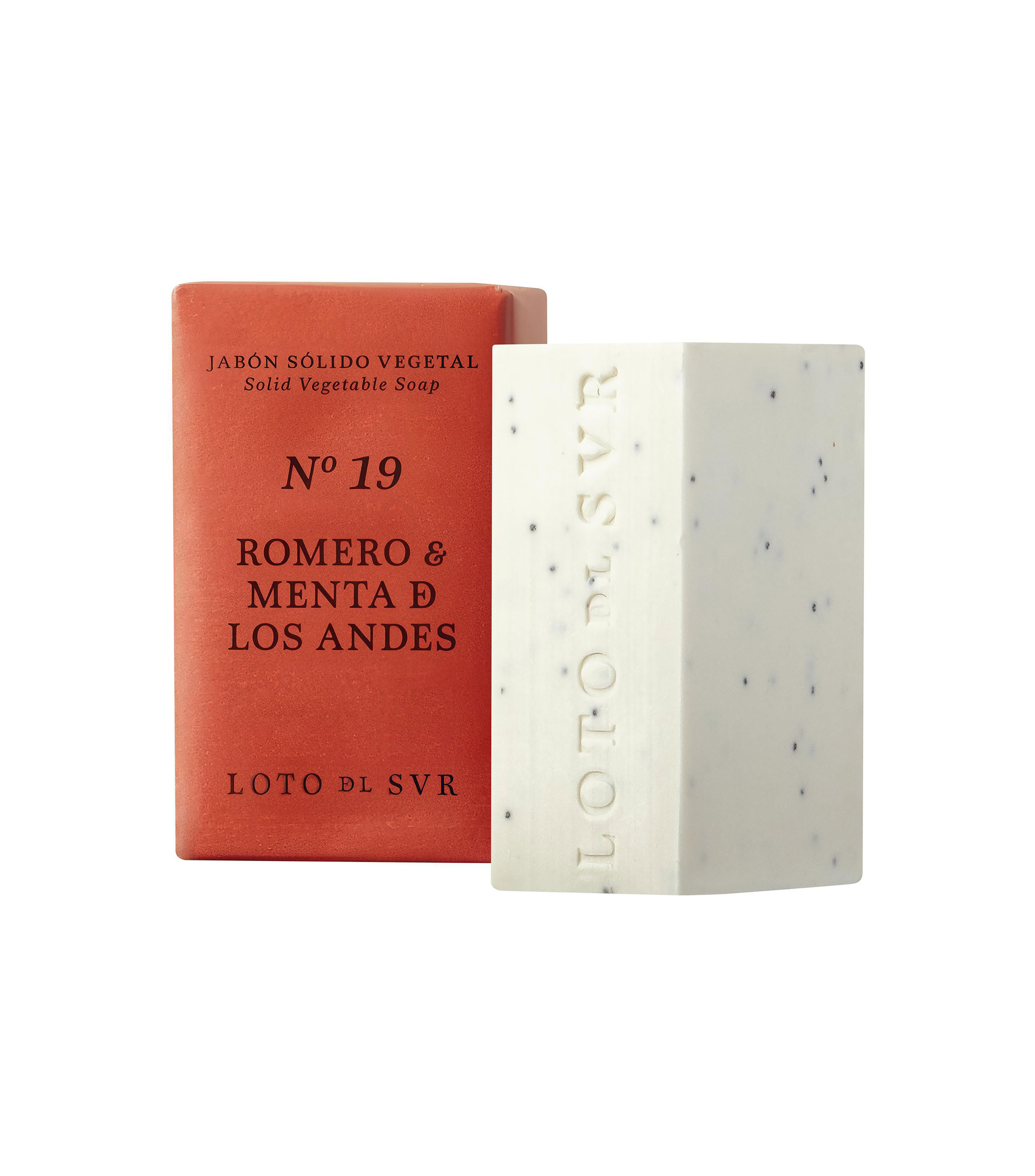 Jabón Sólido Vegetal Romero &​ Menta De Los Andes, 140 g