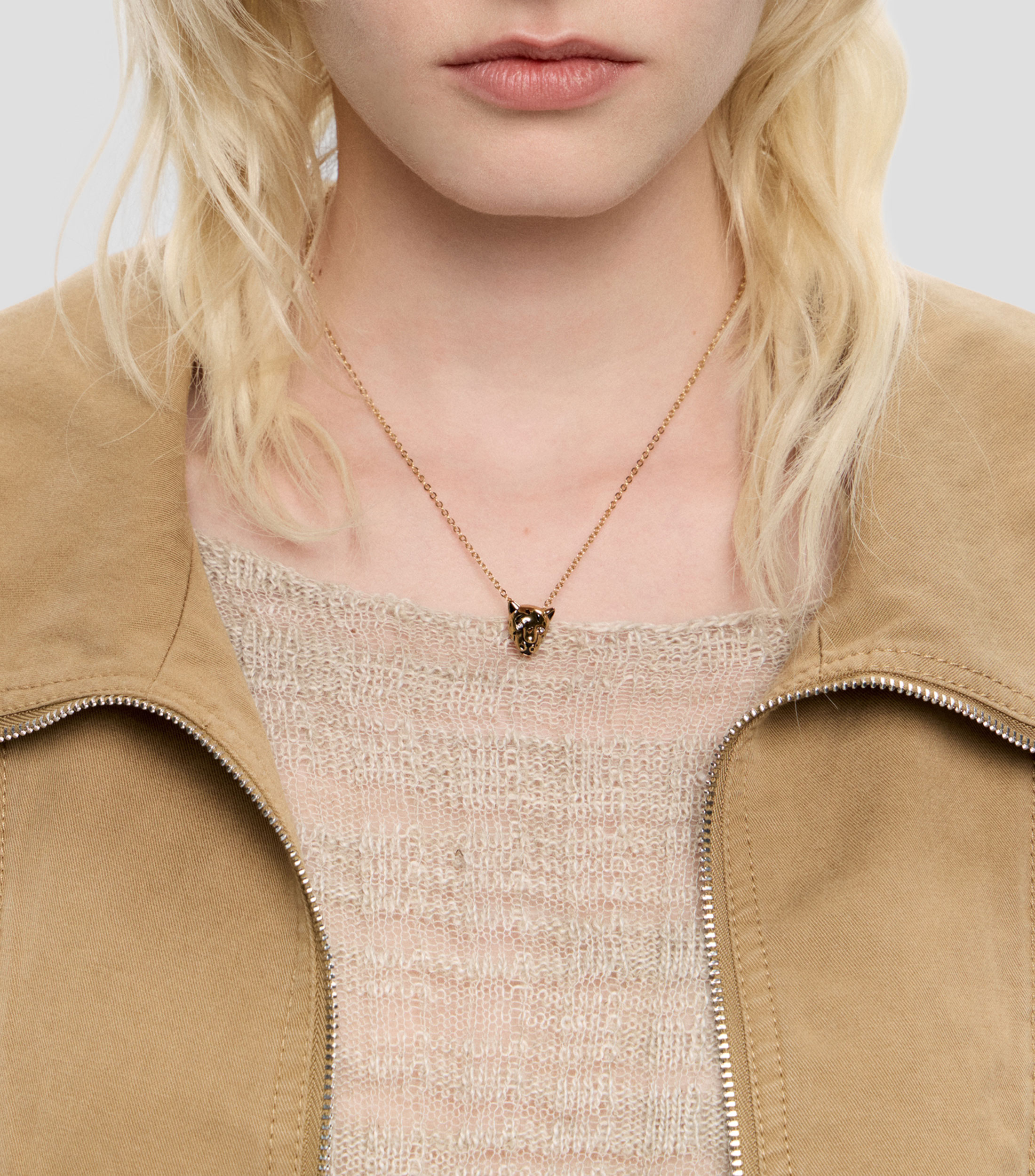 Collar Cabeza de Pantera Mujer